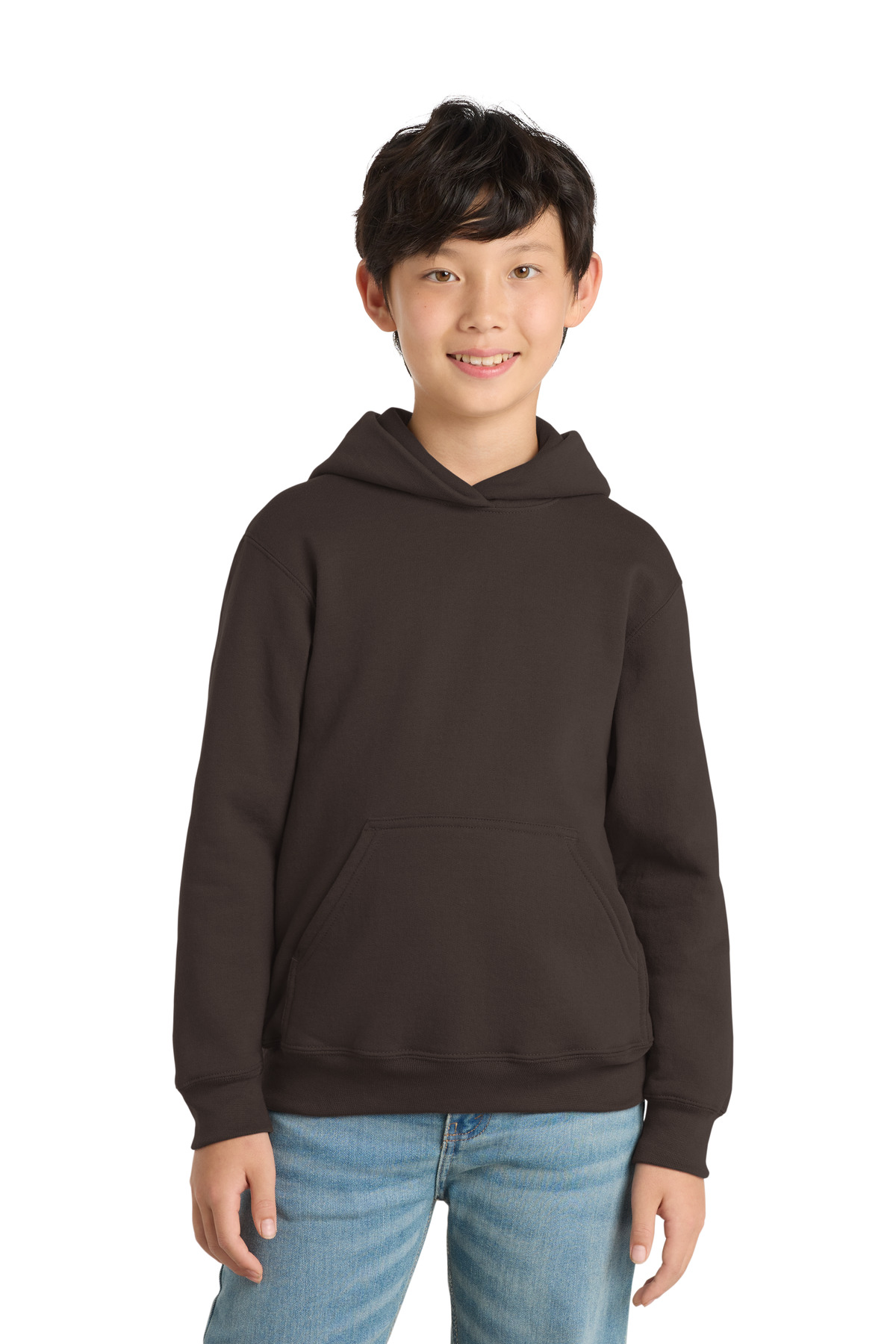 Port & Co PC90YH swatch in Dark Chocolate Brown