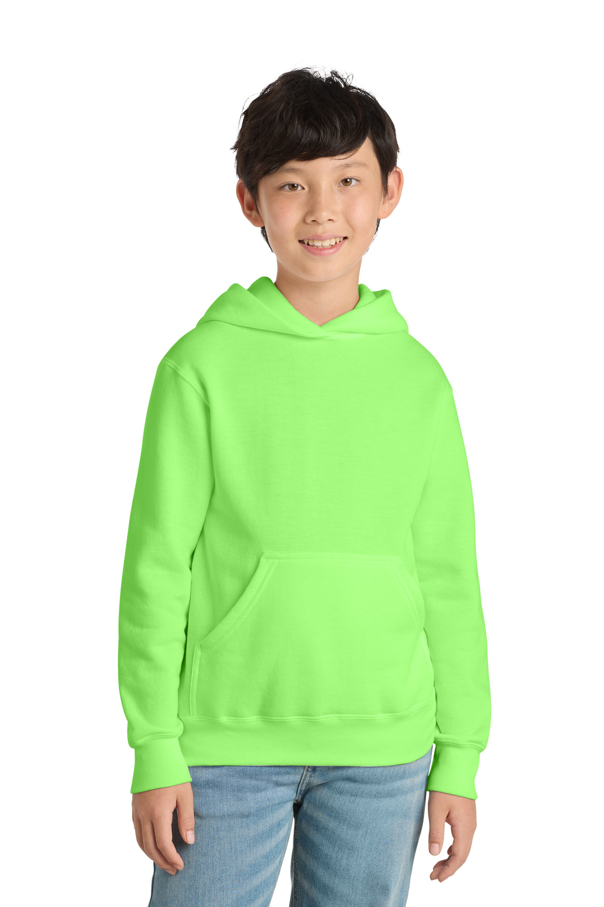 Port & Co Youth Core Fleece Pullover Hooded Sweatshirt. PC90YH