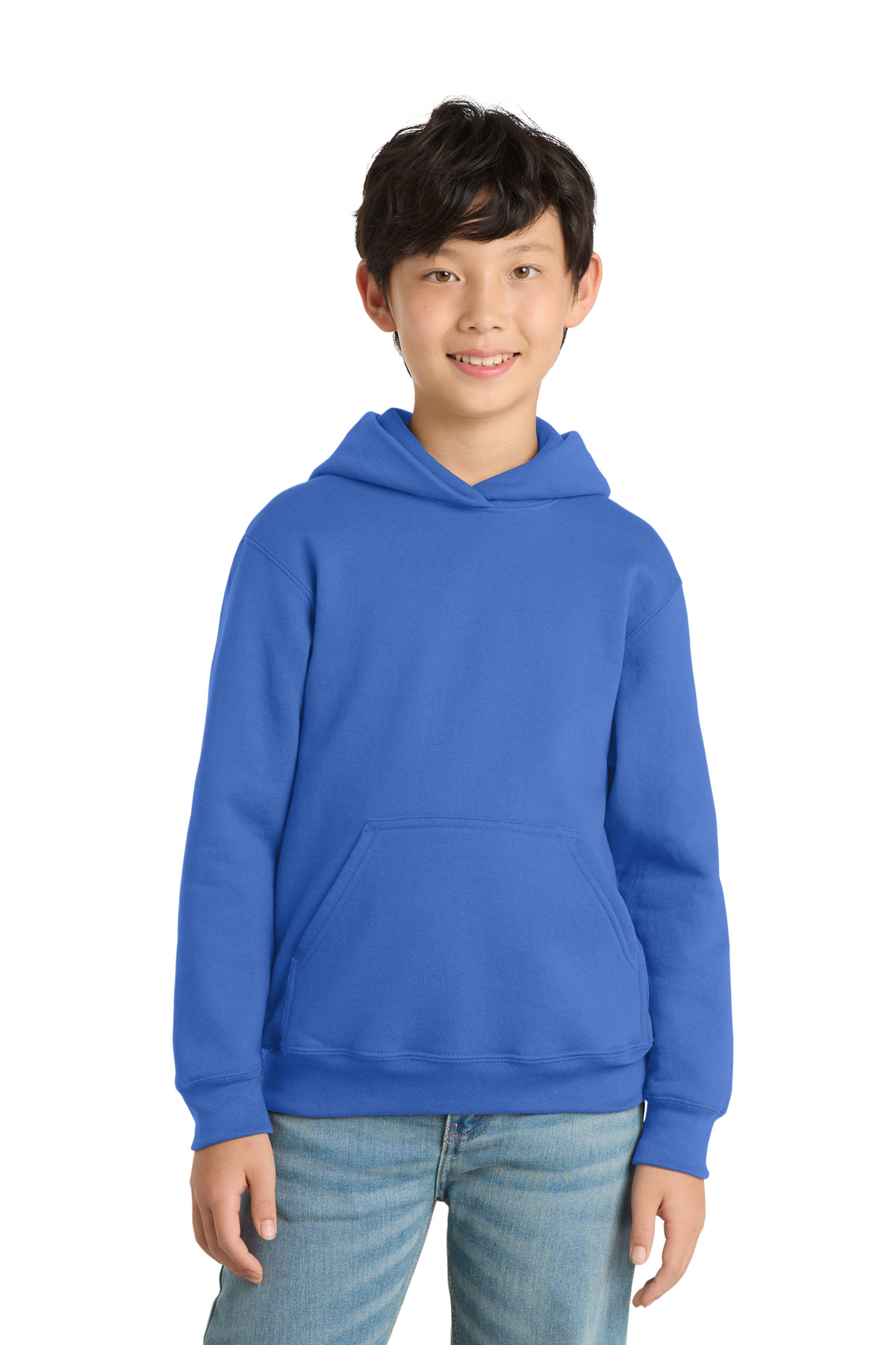 DISCONTINUED Port & Co Youth Core Fleece Pullover Hooded Sweatshirt