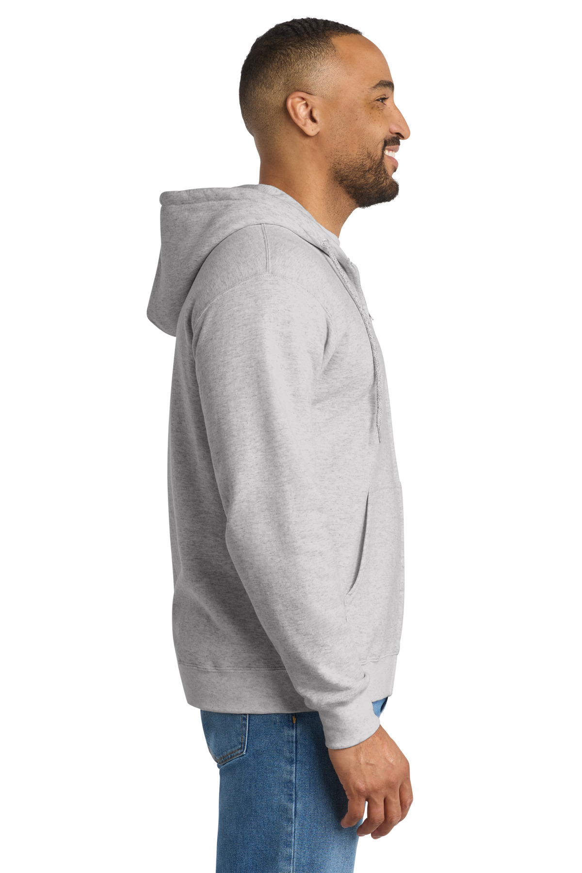 Port & Co Essential Fleece Full-Zip Hooded Sweatshirt. PC90ZH