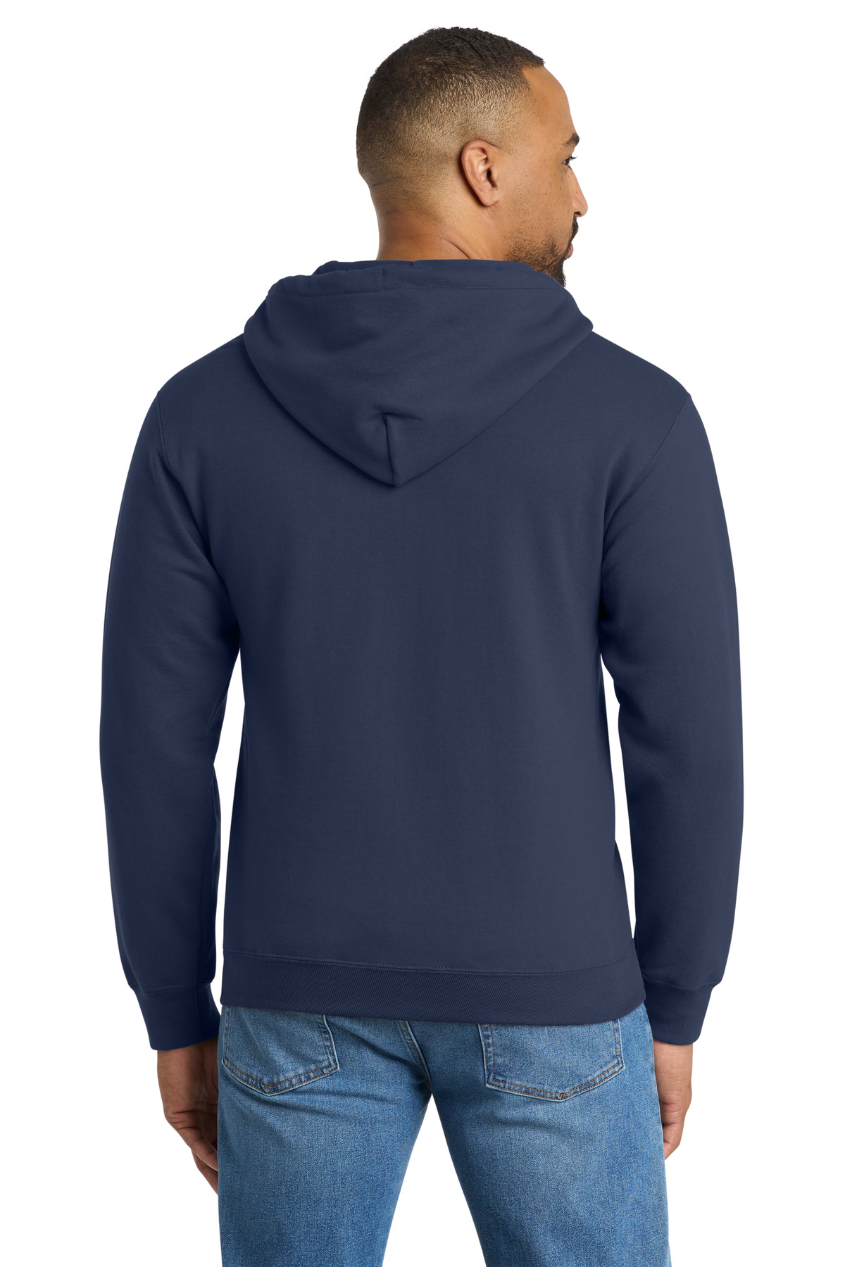 Port & Co Essential Fleece Full-Zip Hooded Sweatshirt. PC90ZH