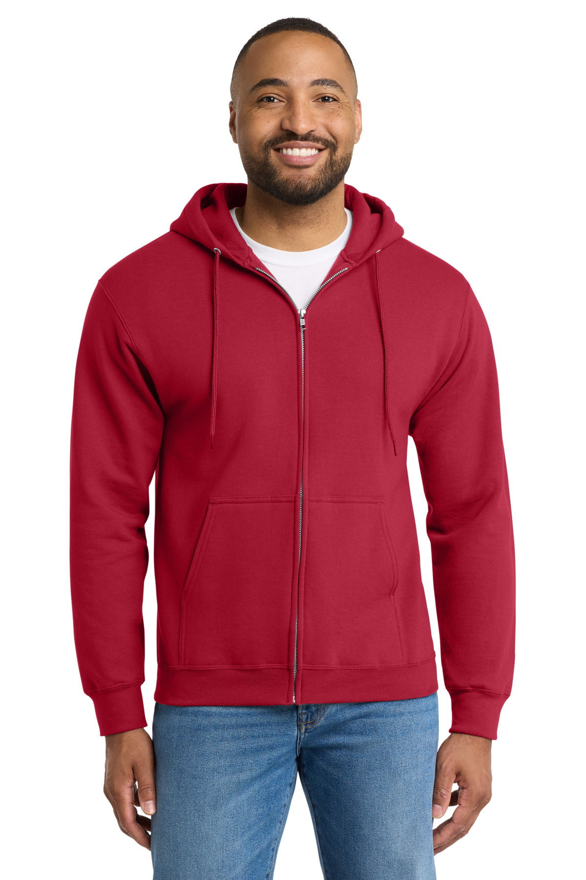 Port & Co PC90ZH swatch in Red