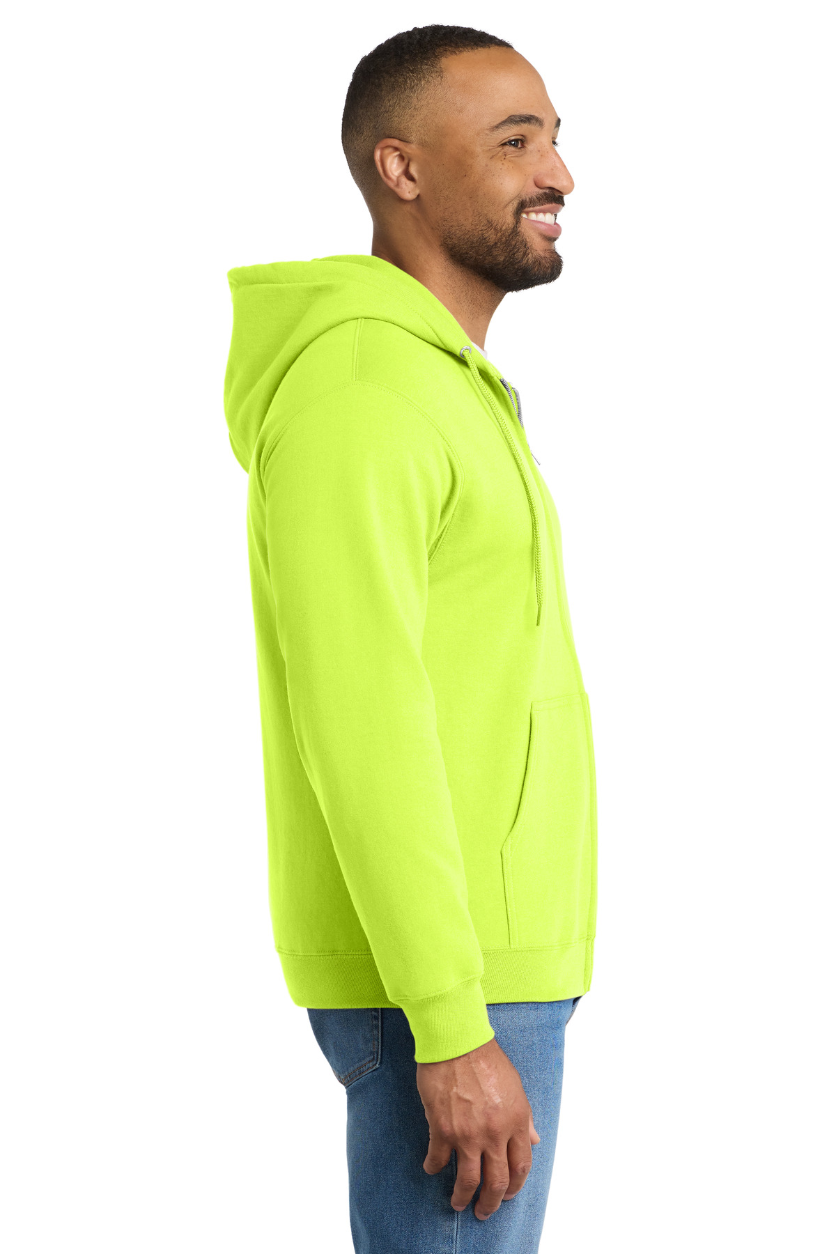 Port & Co Essential Fleece Full-Zip Hooded Sweatshirt. PC90ZH