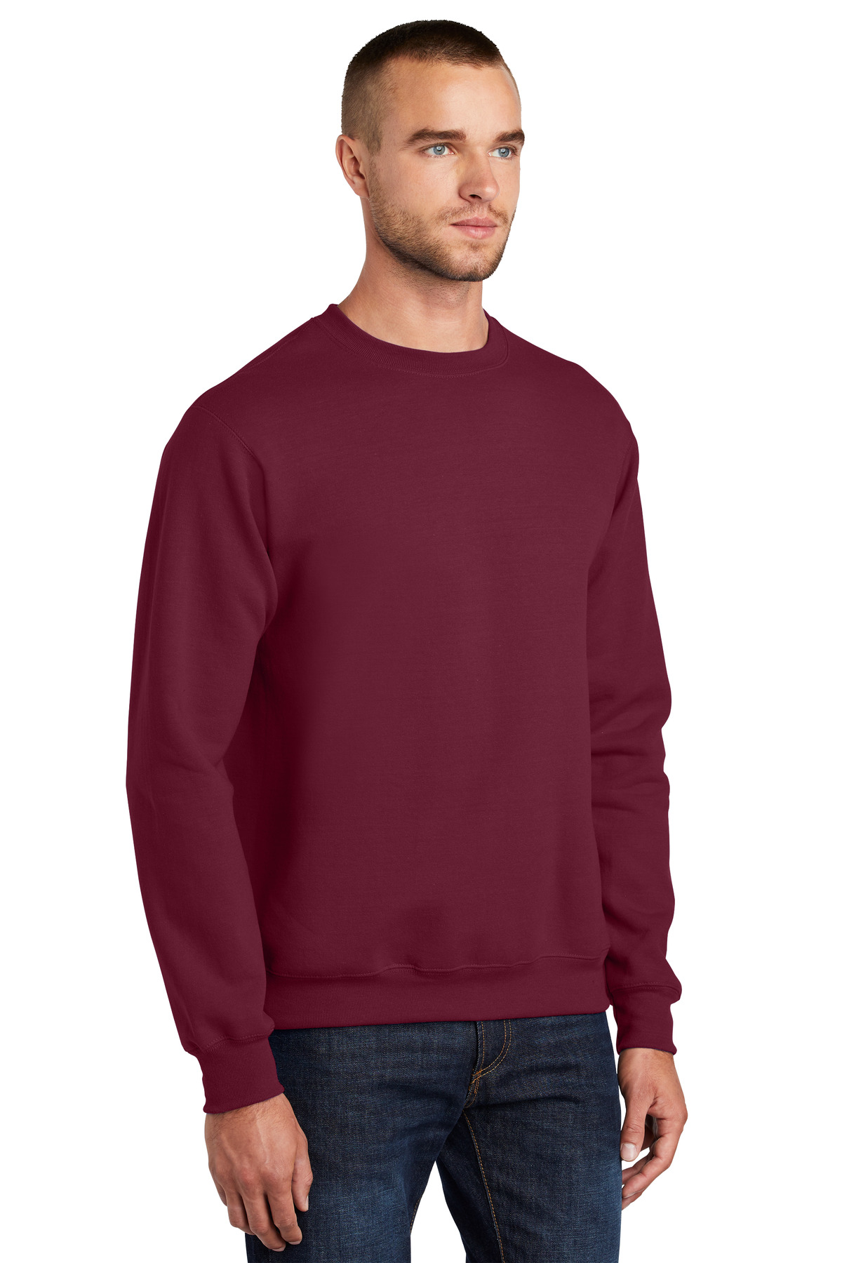 Port & Co Essential Fleece Crewneck Sweatshirt. PC90