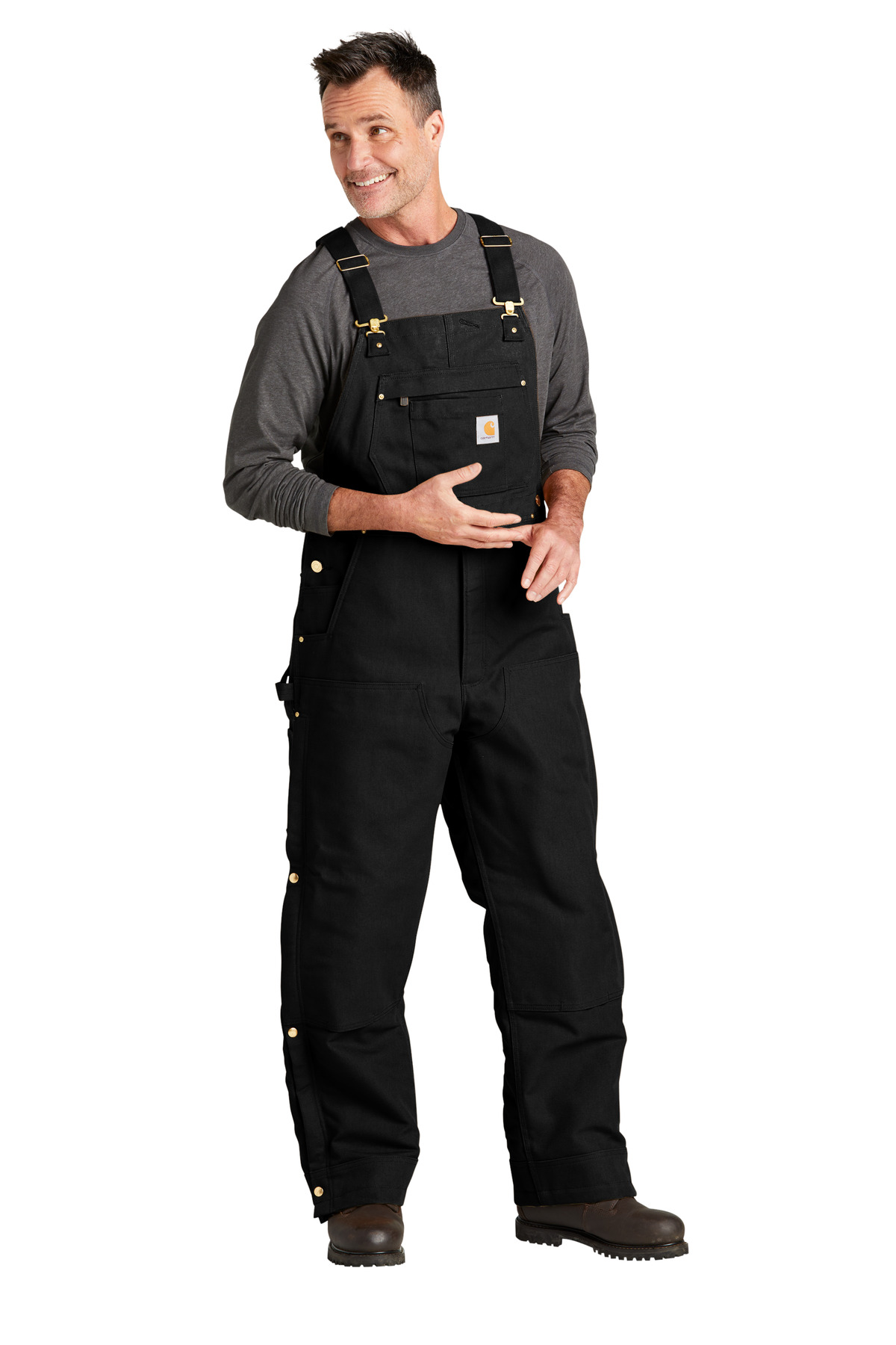 Carhartt Short Firm Duck Insulated Bib Overalls CTS104393