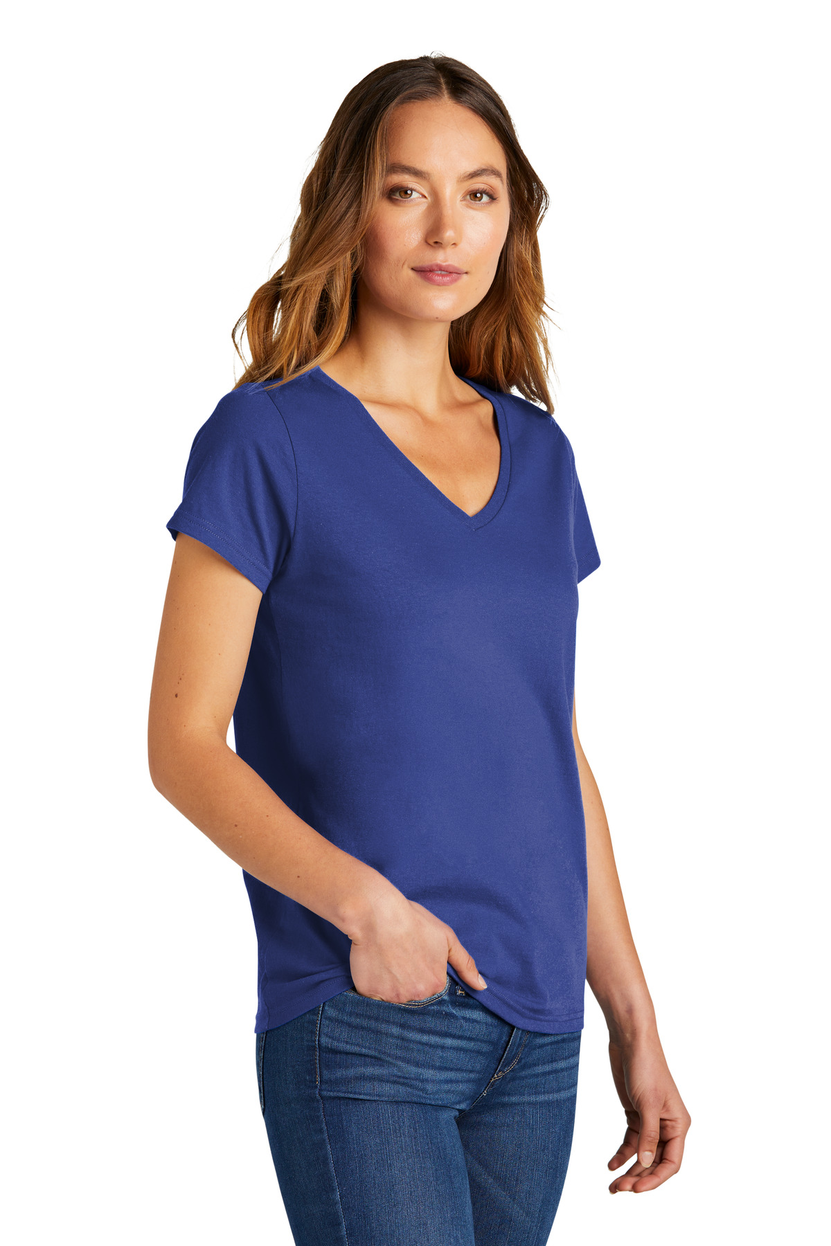 District Women's The Concert Tee V-Neck DT5002
