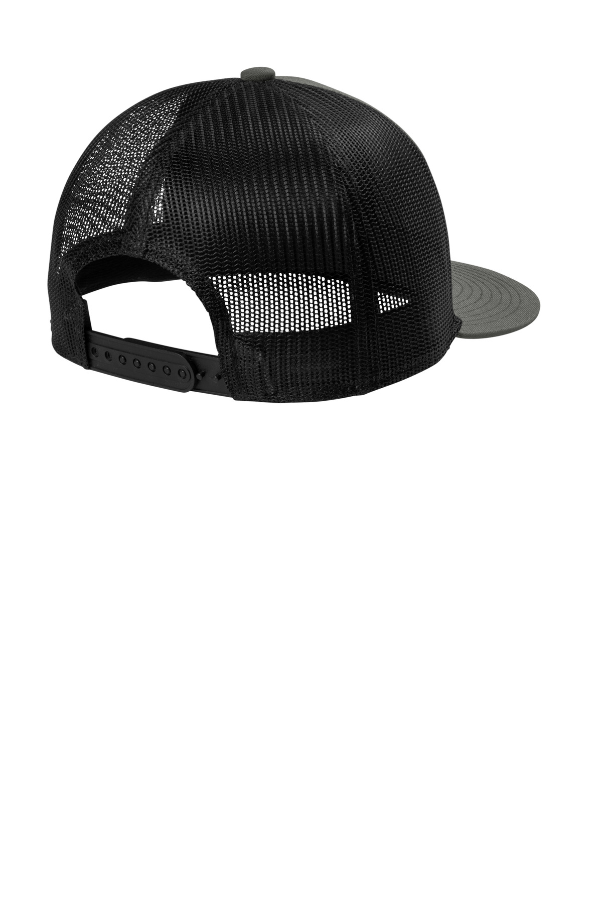 Port Authority Snapback Flat Bill Trucker Cap back view