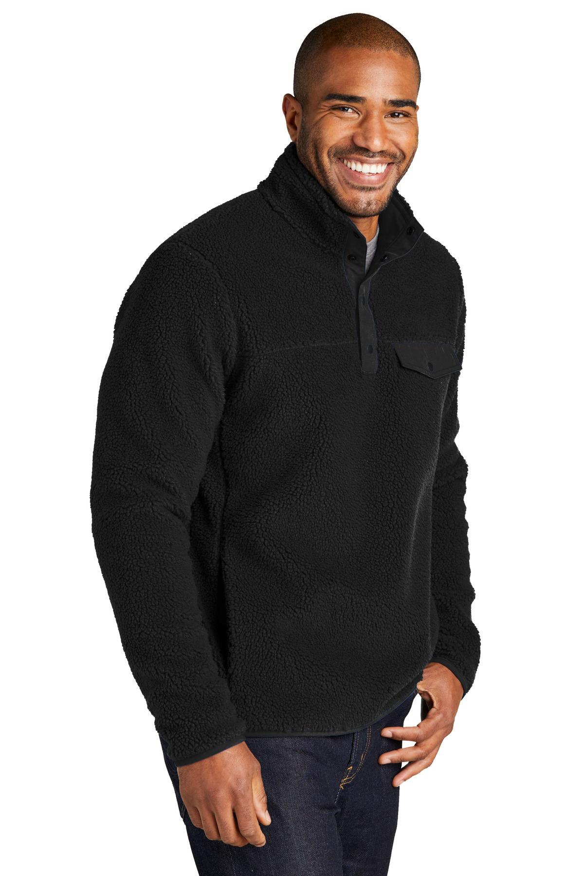 Port Authority Camp Fleece Snap Pullover F140