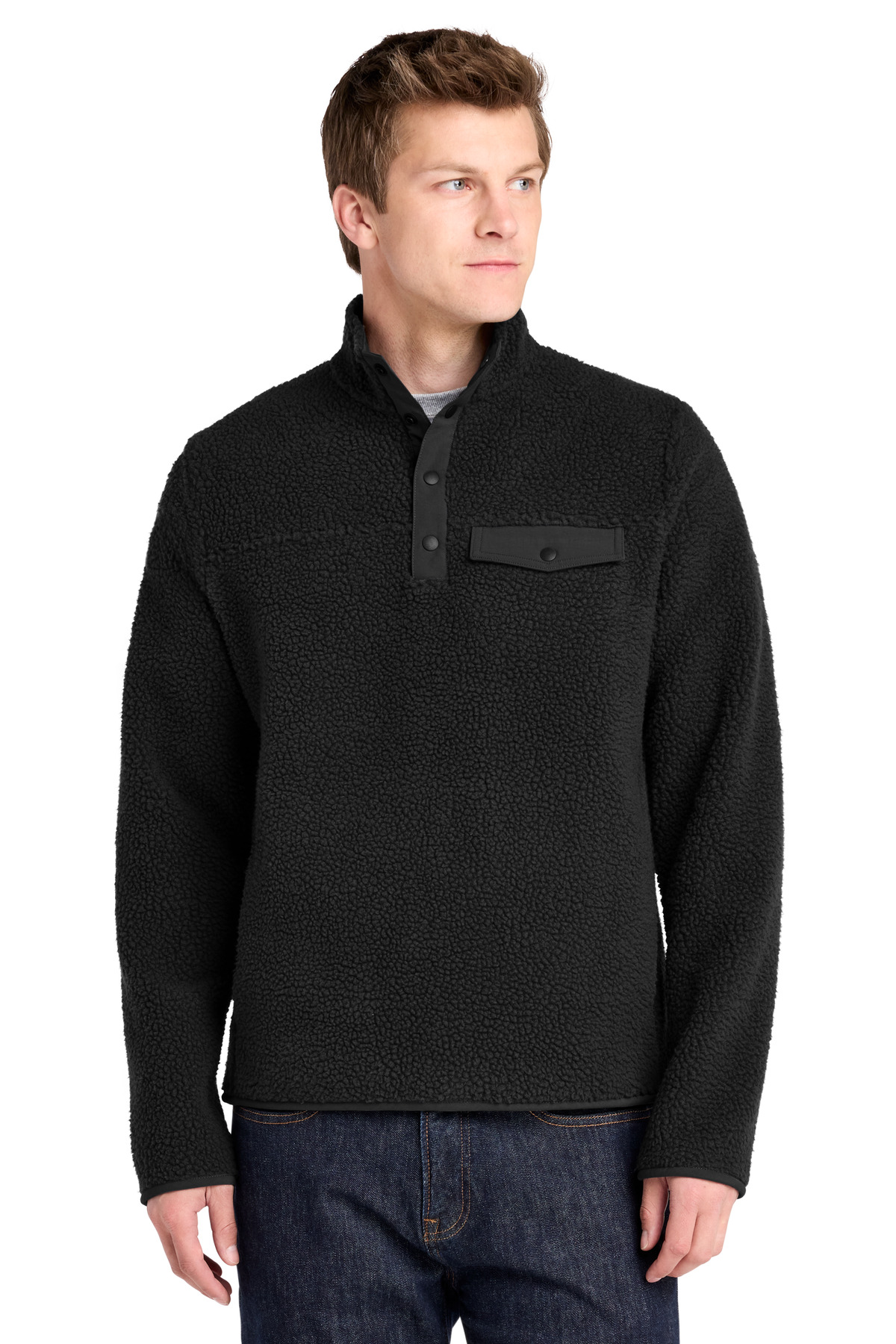Port Authority ® Camp Fleece Snap Pullover F140 - Image 3