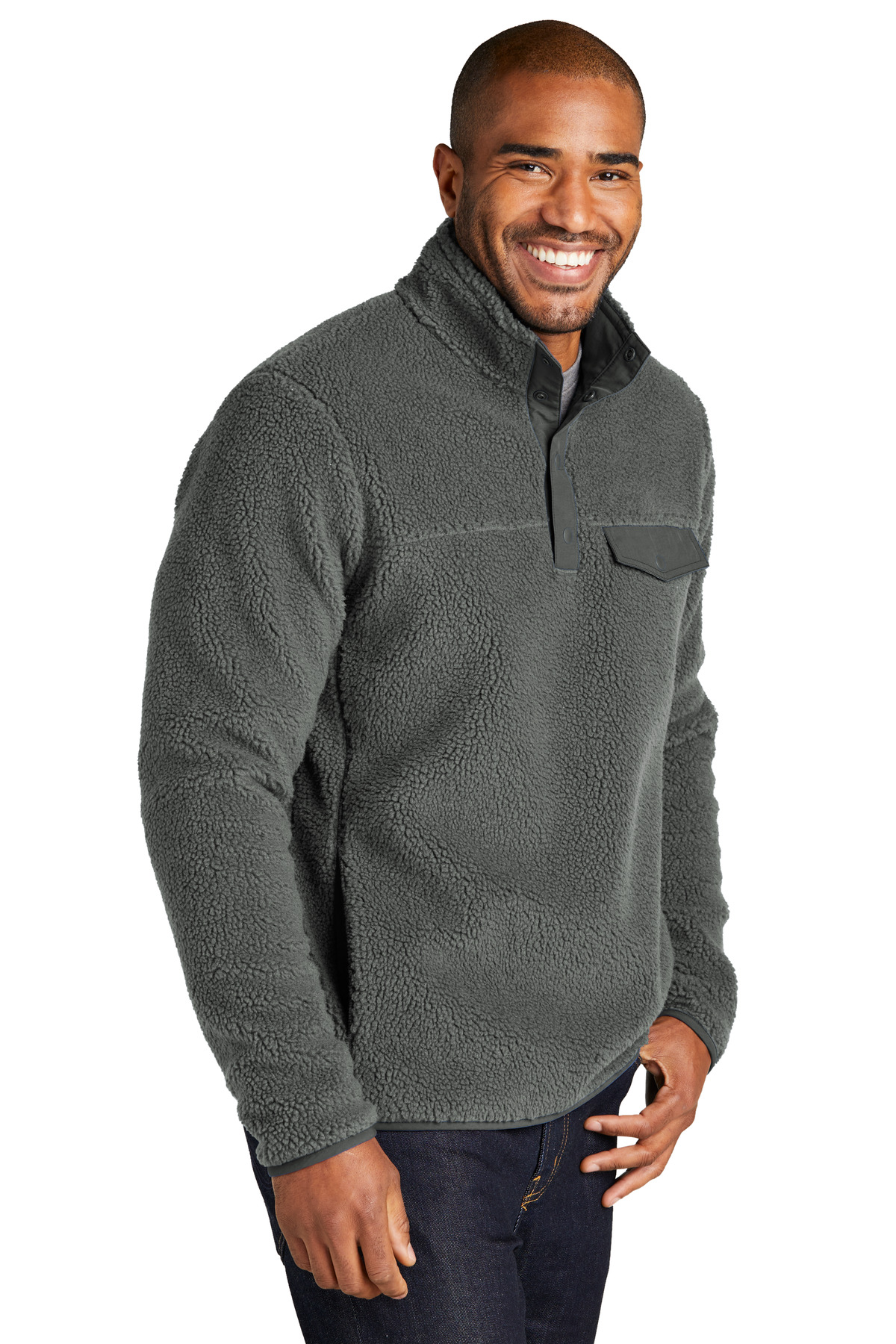 Port Authority Camp Fleece Snap Pullover F140
