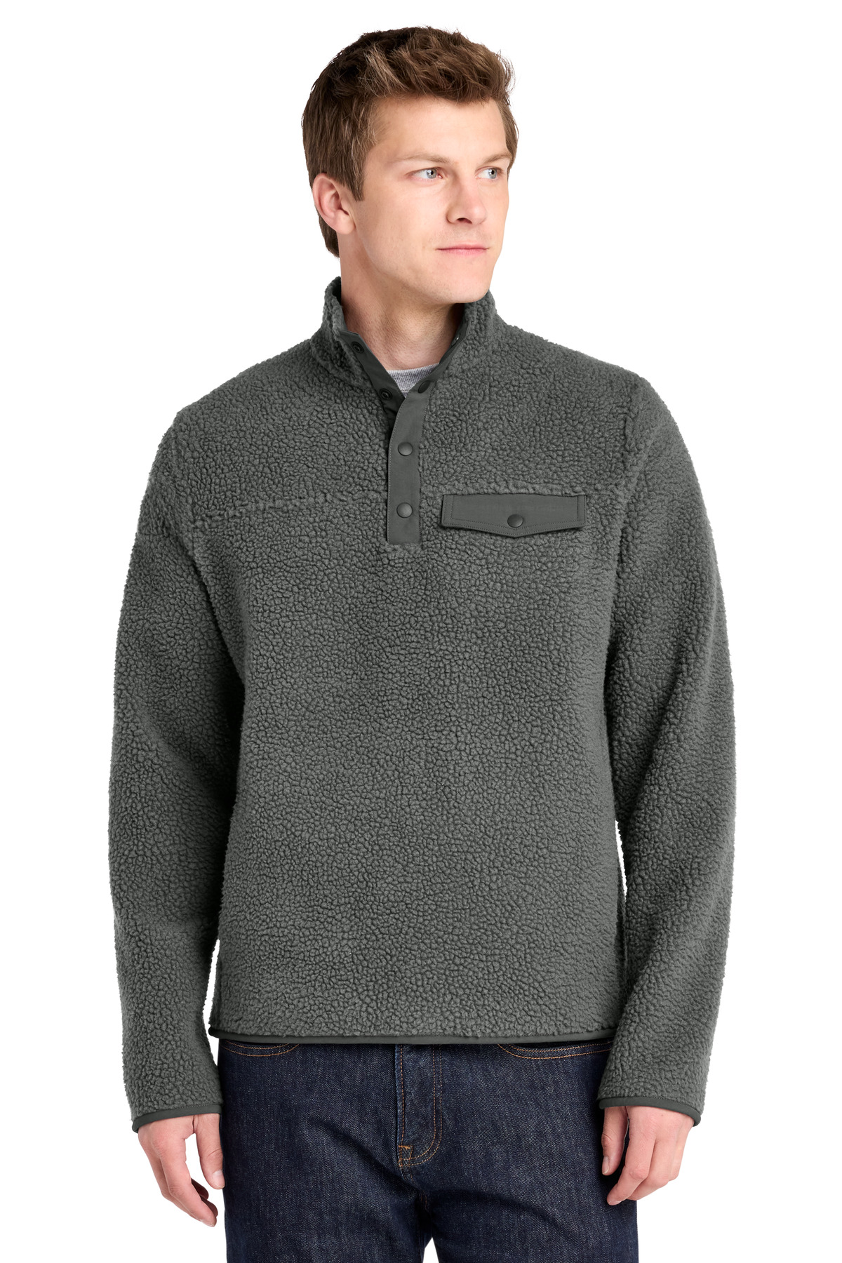 Port Authority ® Camp Fleece Snap Pullover F140 - Image 4