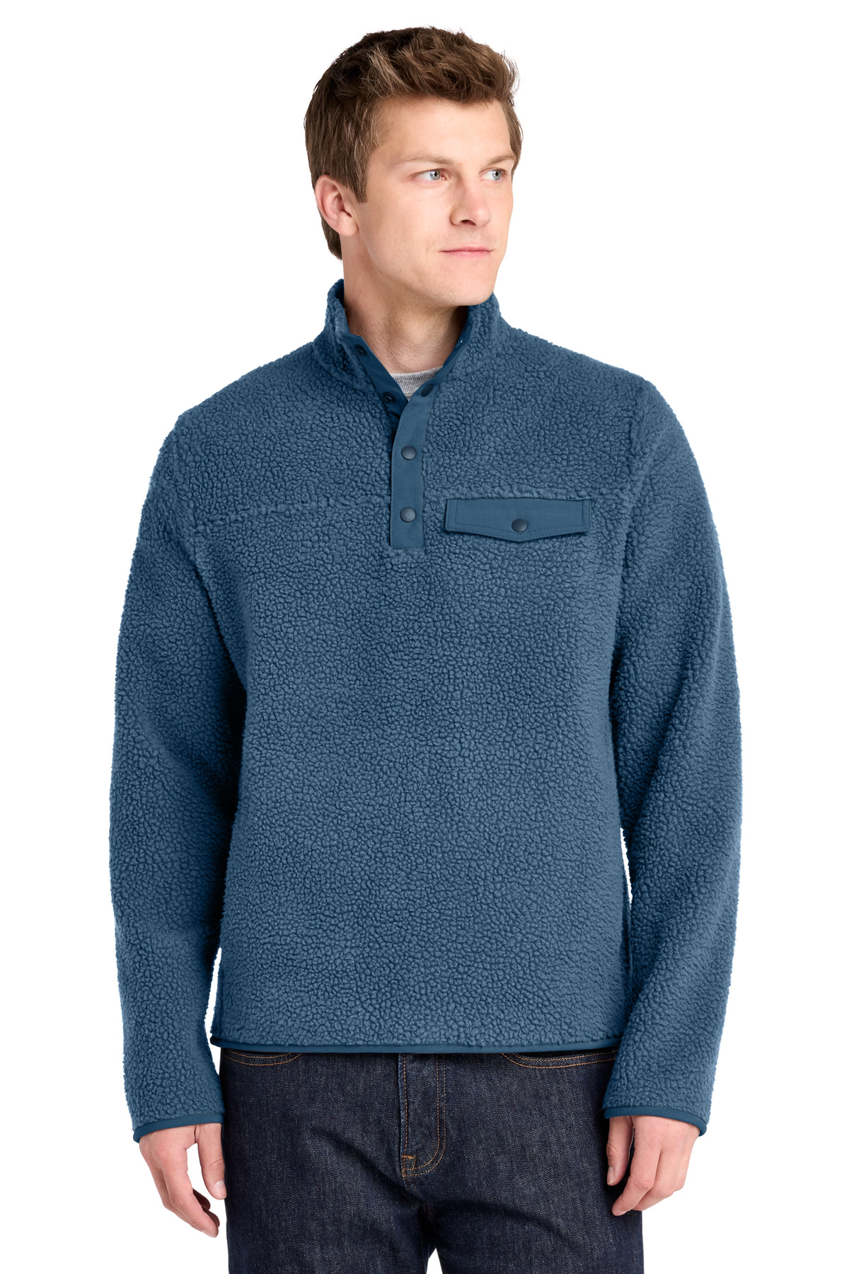 Port Authority ® Camp Fleece Snap Pullover F140 - Image 2
