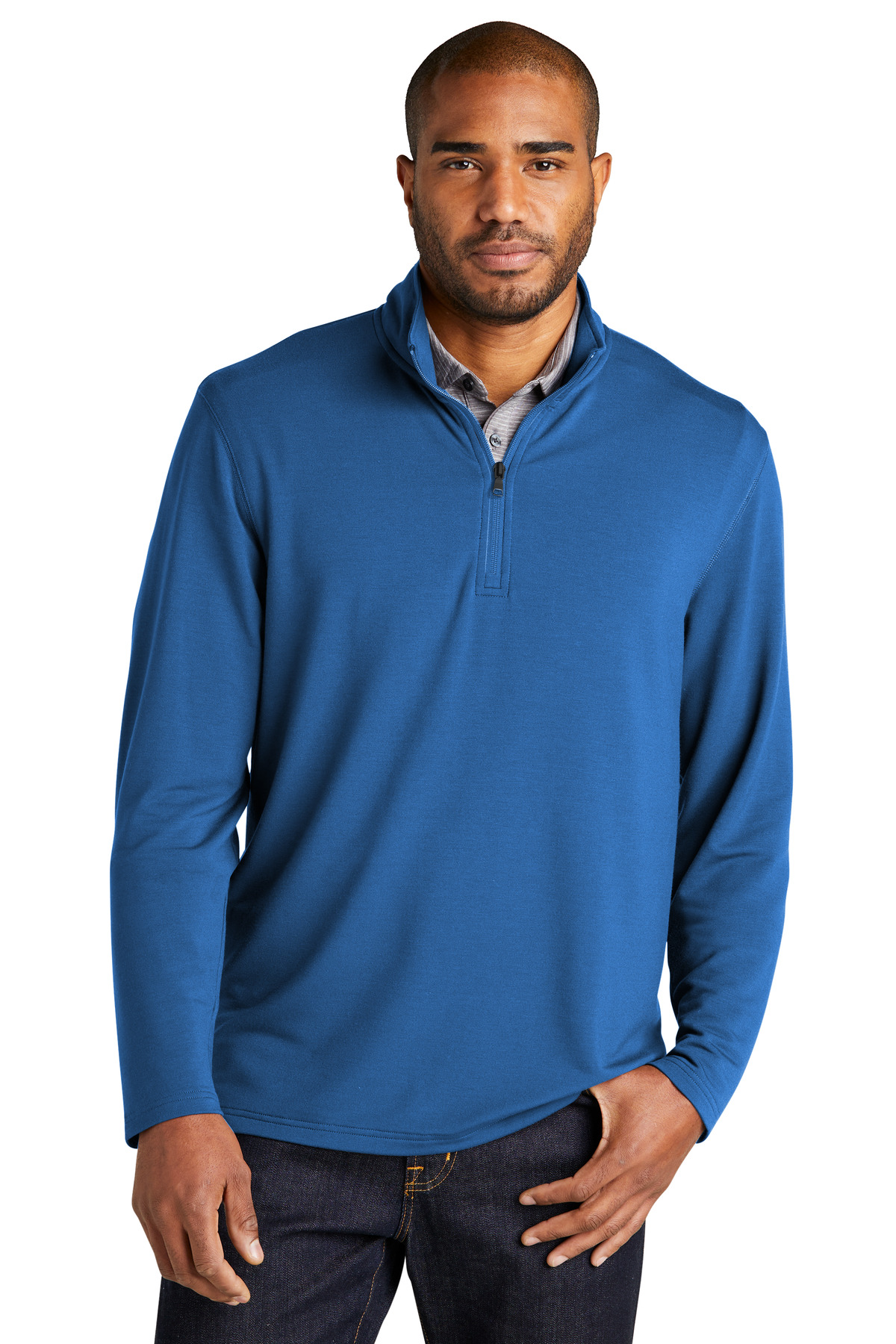 Port Authority Microterry 1/4&#45;Zip Pullover-Port Authority