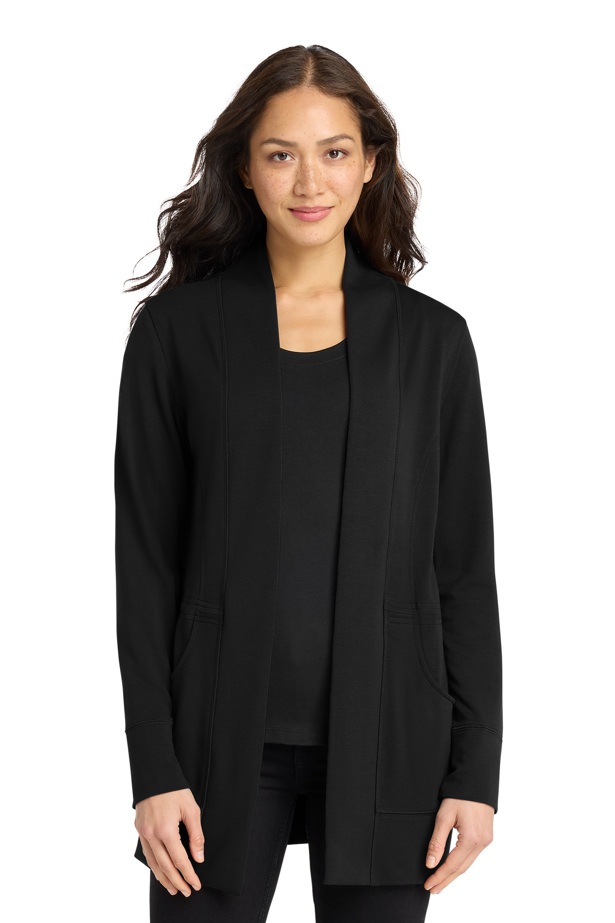 Port Authority ® Women's Microterry Cardigan LK825 - Image 3