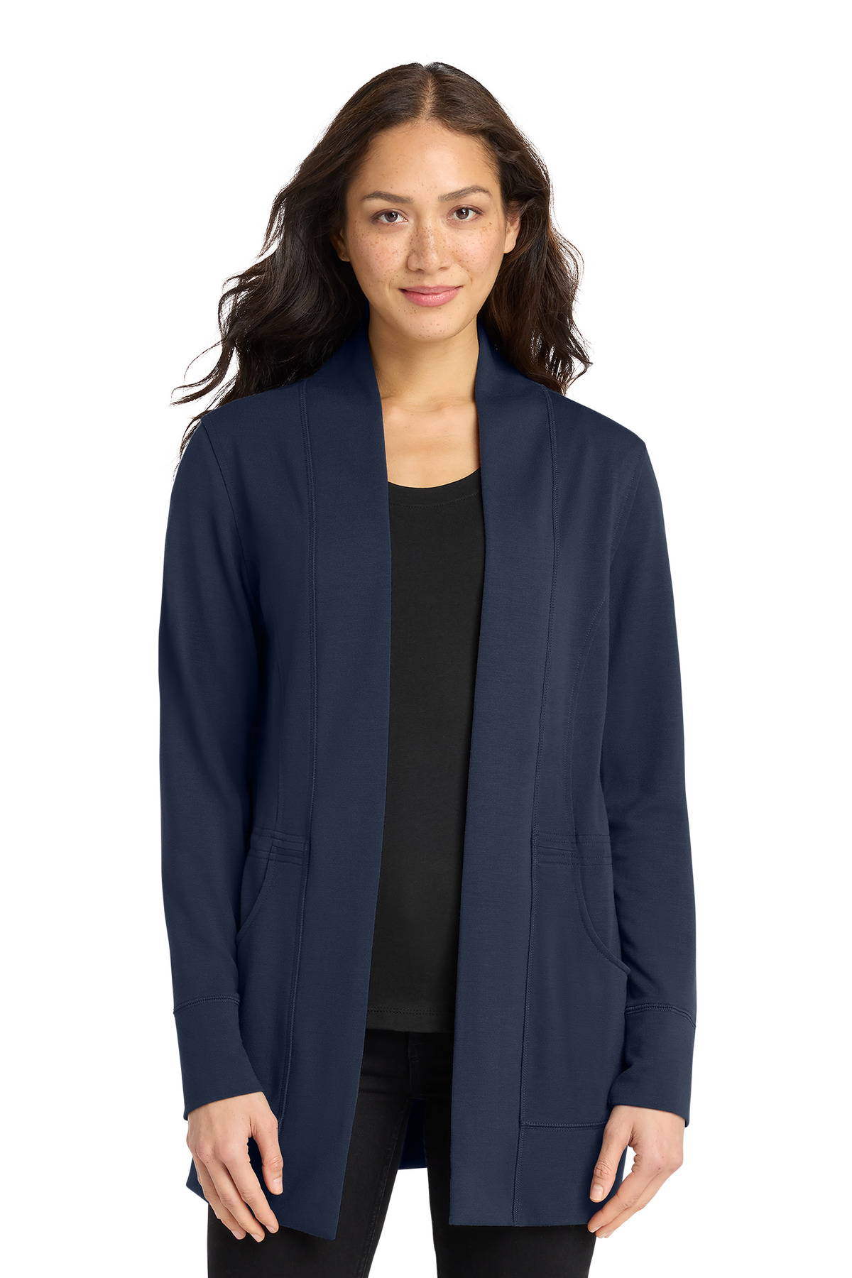 Port Authority ® Women's Microterry Cardigan LK825 - Image 4