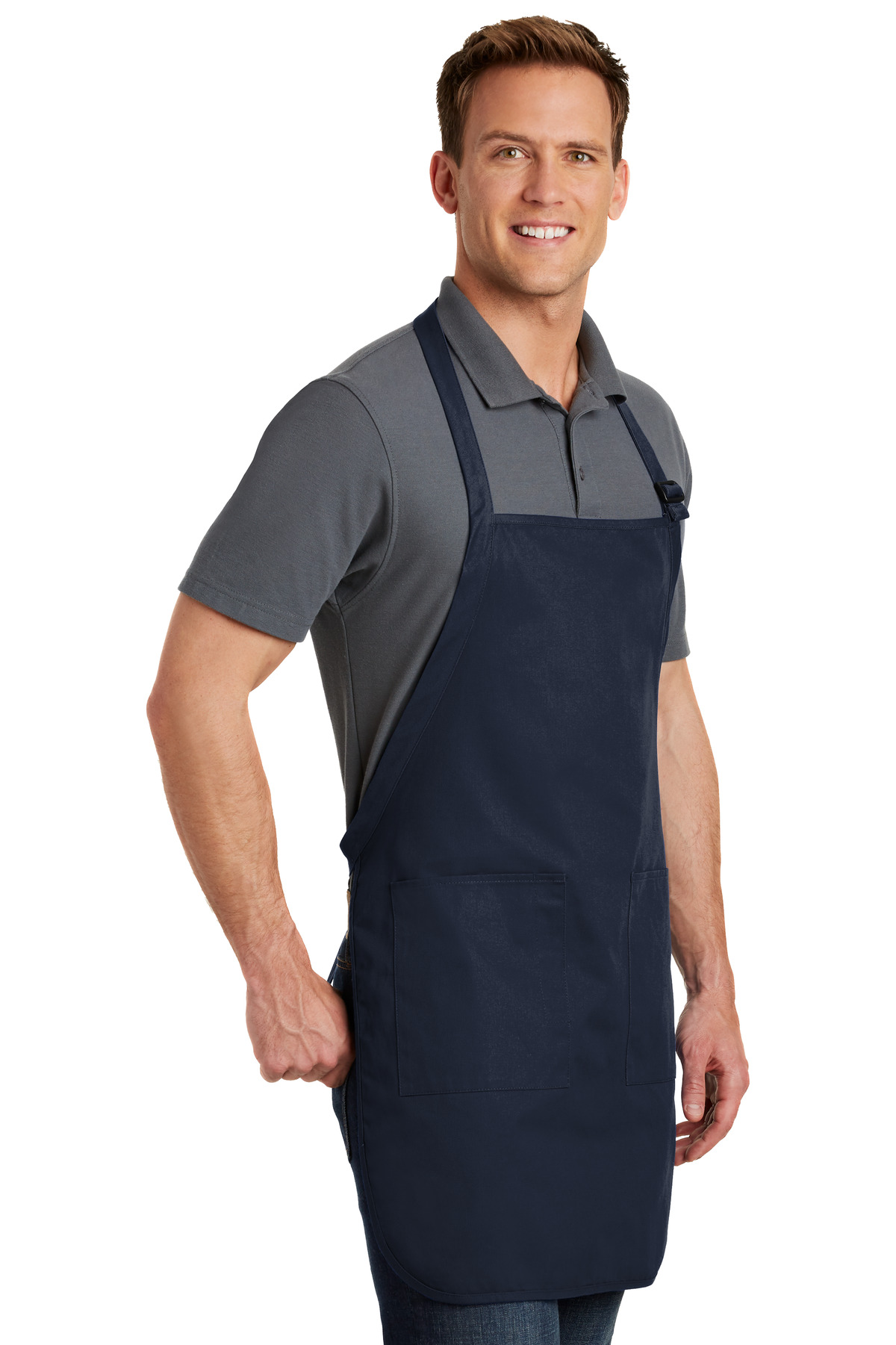 Port Authority Full-Length Apron with Pockets. A500