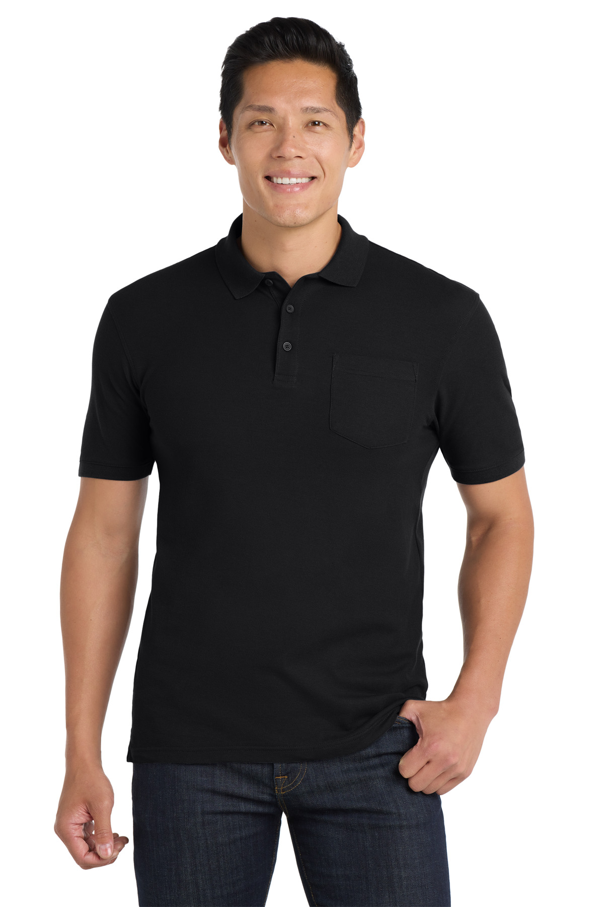 Port Authority ® Core Classic Pique Pocket Polo. K100P - Image 2