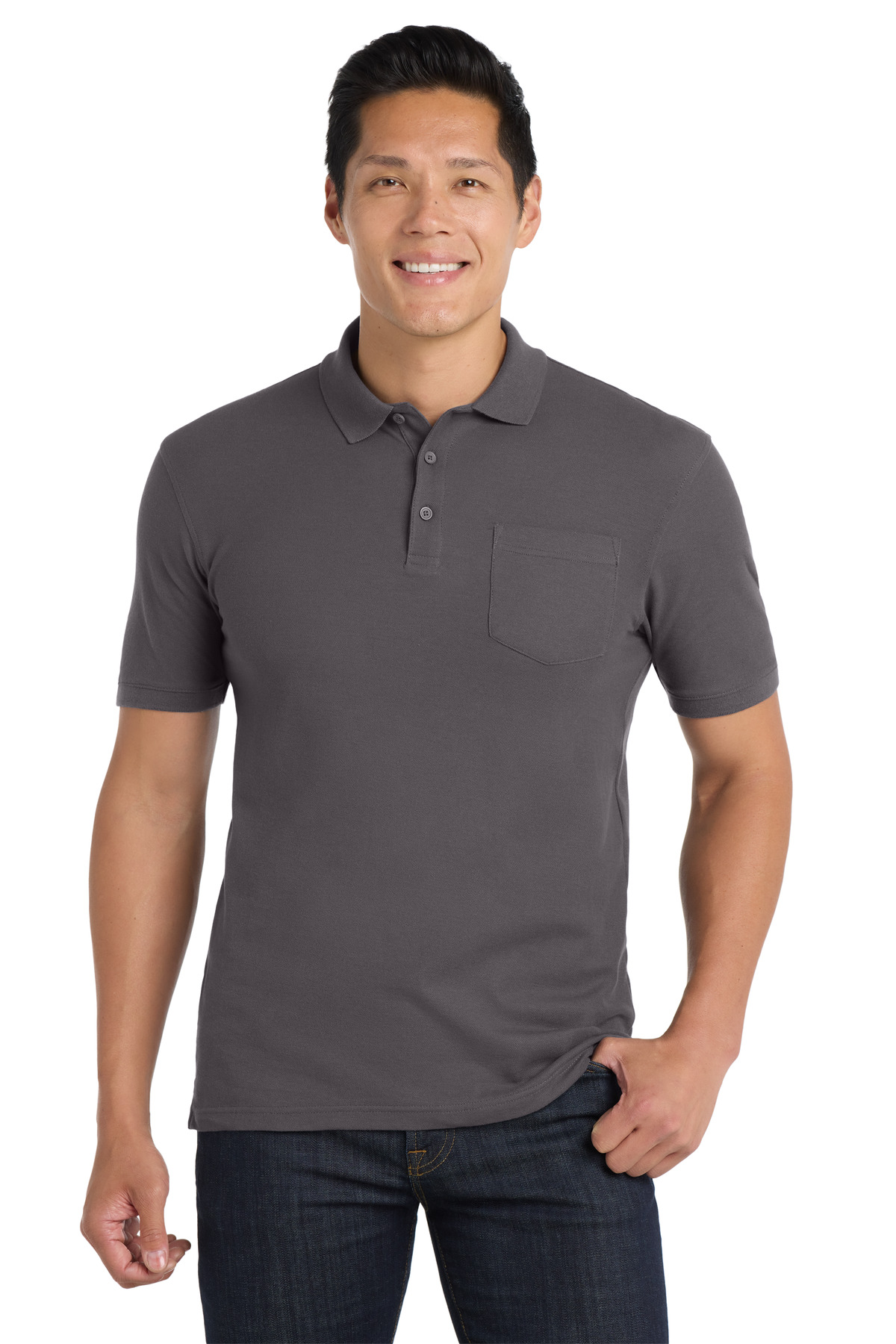 Port Authority ® Core Classic Pique Pocket Polo. K100P - Image 4