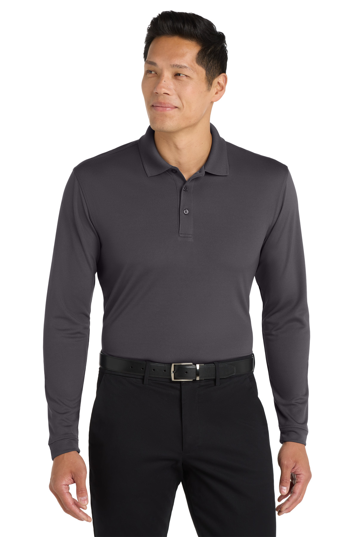 Port Authority ® Dry Zone ® UV Micro-Mesh Long Sleeve Polo K110LS - Image 2