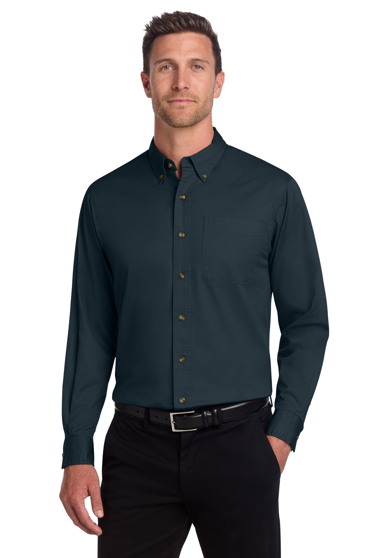 Port Authority Long Sleeve Twill Shirt-Port Authority