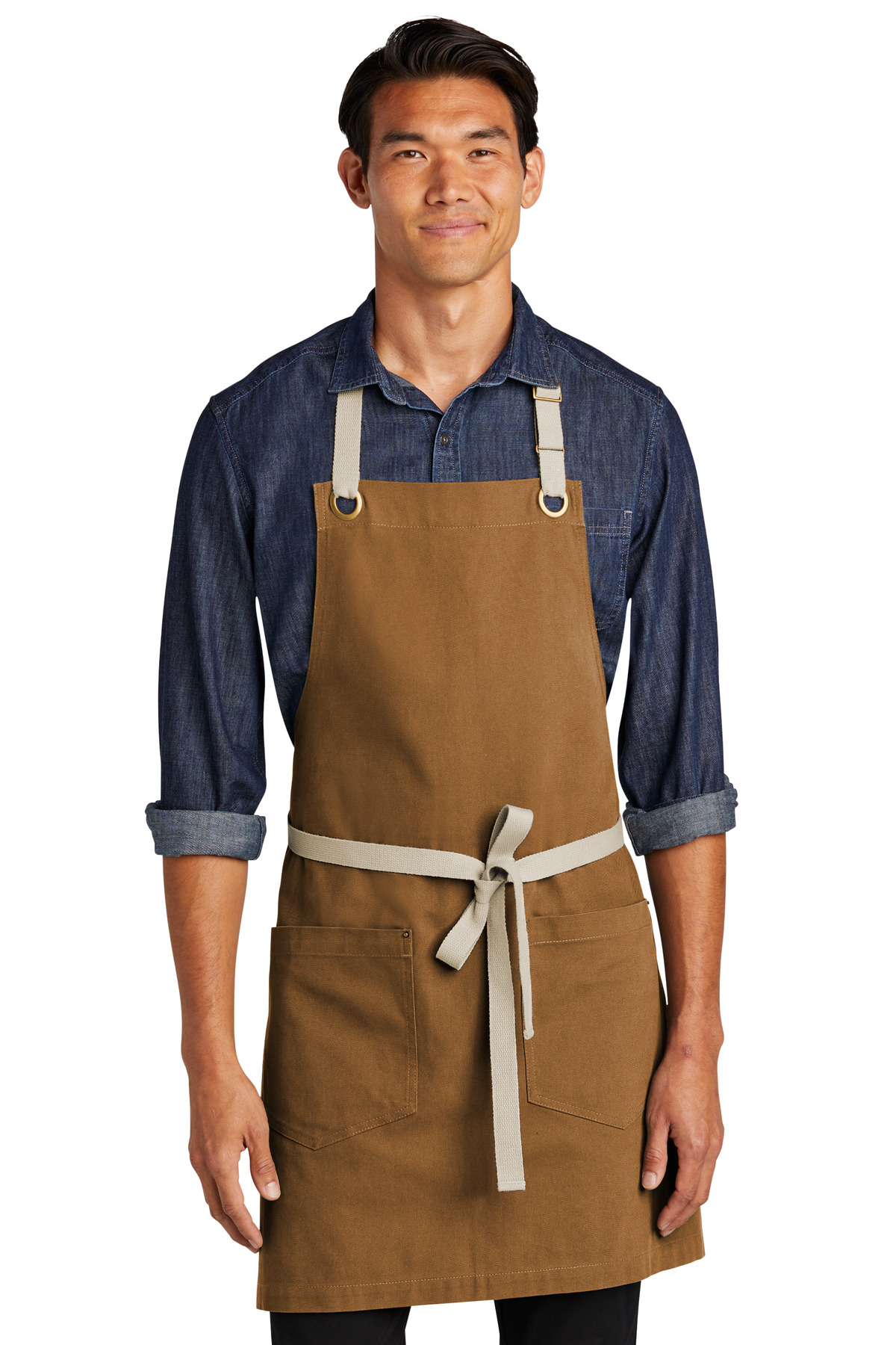Port Authority Canvas Full-Length Two-Pocket Apron-