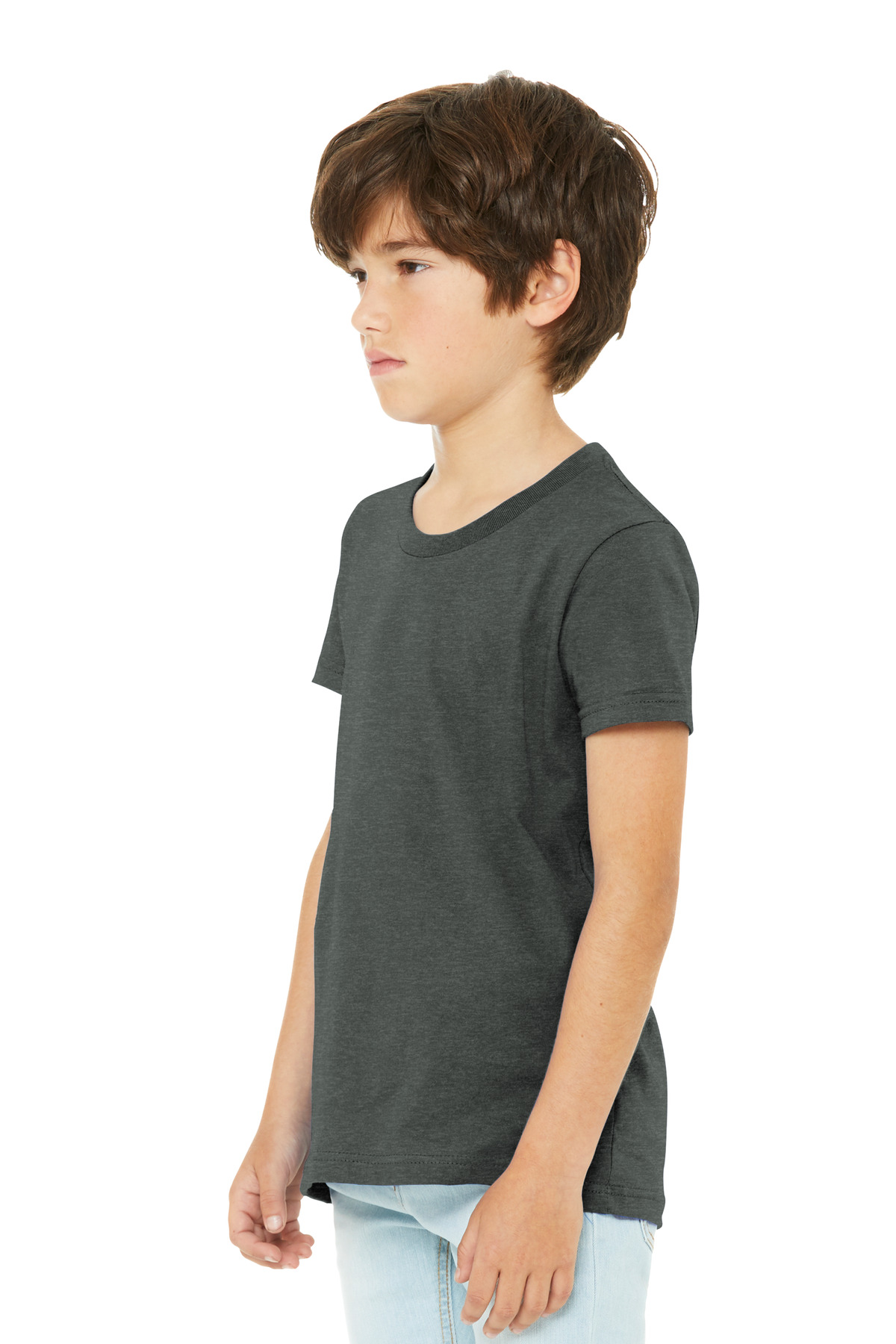 BELLA+CANVAS Youth Heather CVC Tee BC3001YCVC