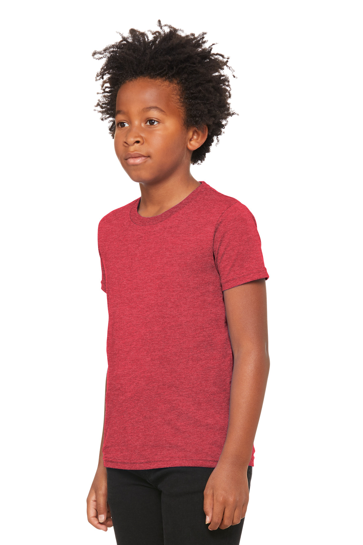 BELLA+CANVAS Youth Heather CVC Tee BC3001YCVC