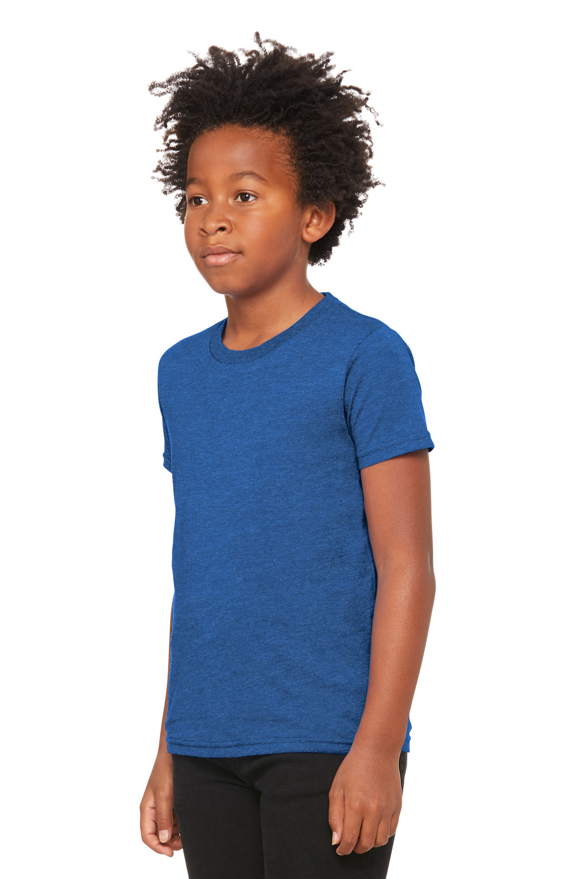 BELLA+CANVAS Youth Heather CVC Tee BC3001YCVC