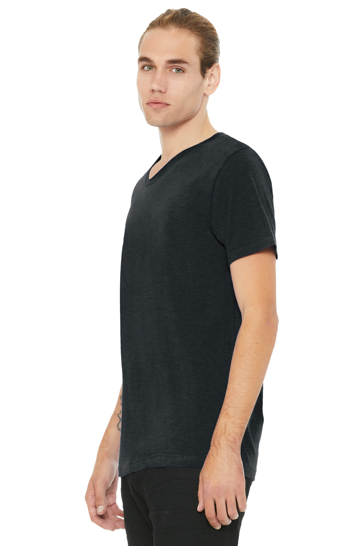 BELLA+CANVAS Unisex Heather CVC V-Neck Tee BC3005CVC