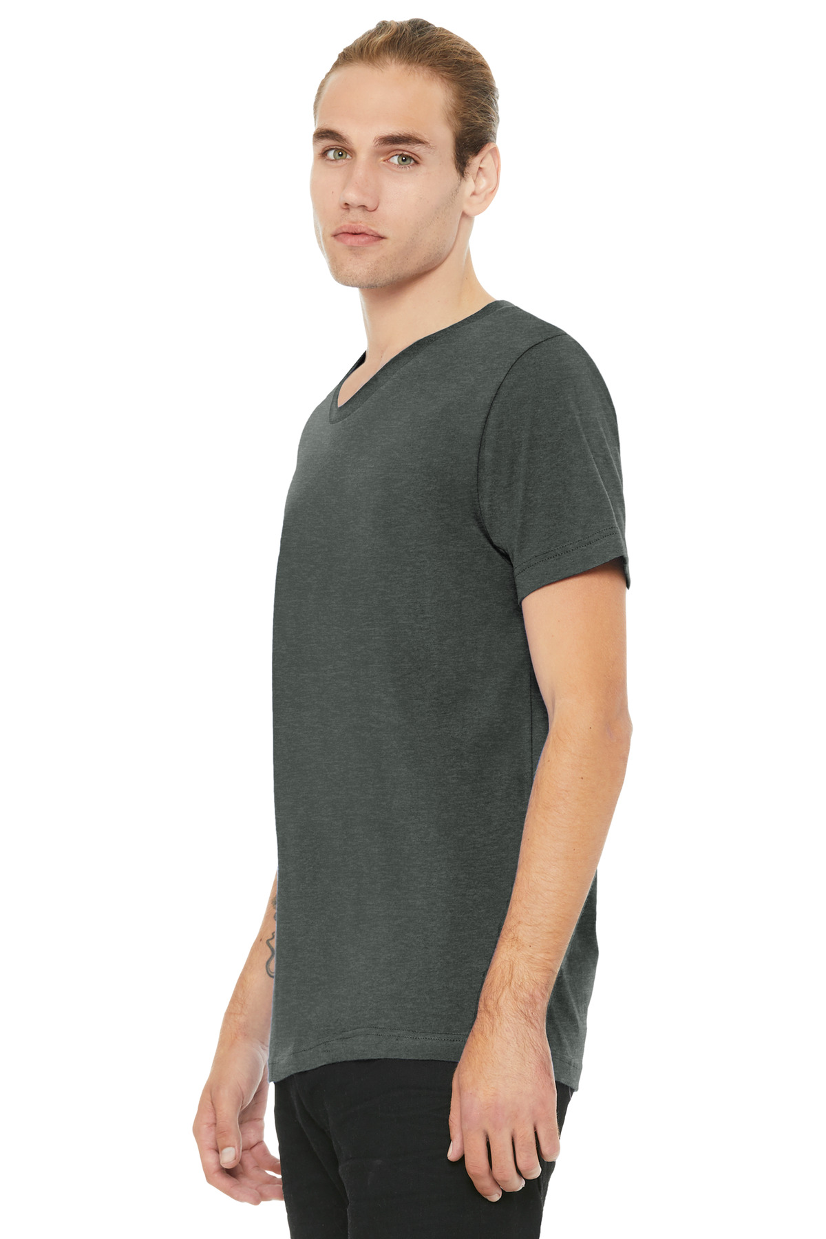 BELLA+CANVAS Unisex Heather CVC V-Neck Tee BC3005CVC