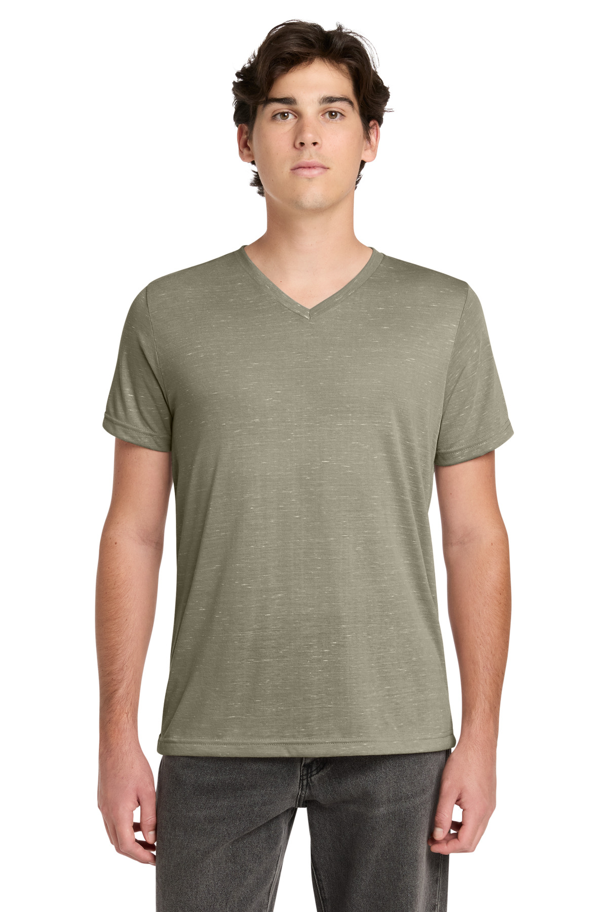 BELLA+CANVAS ® Unisex Textured Jersey V-Neck Tee BC3655 - Image 5