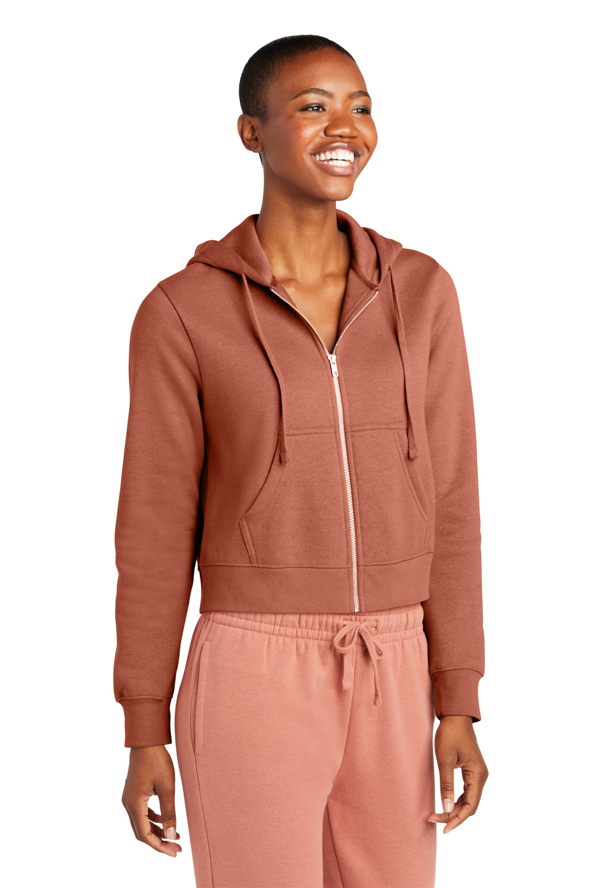 District Women's V.I.T. Fleece Full-Zip Hoodie DT6103