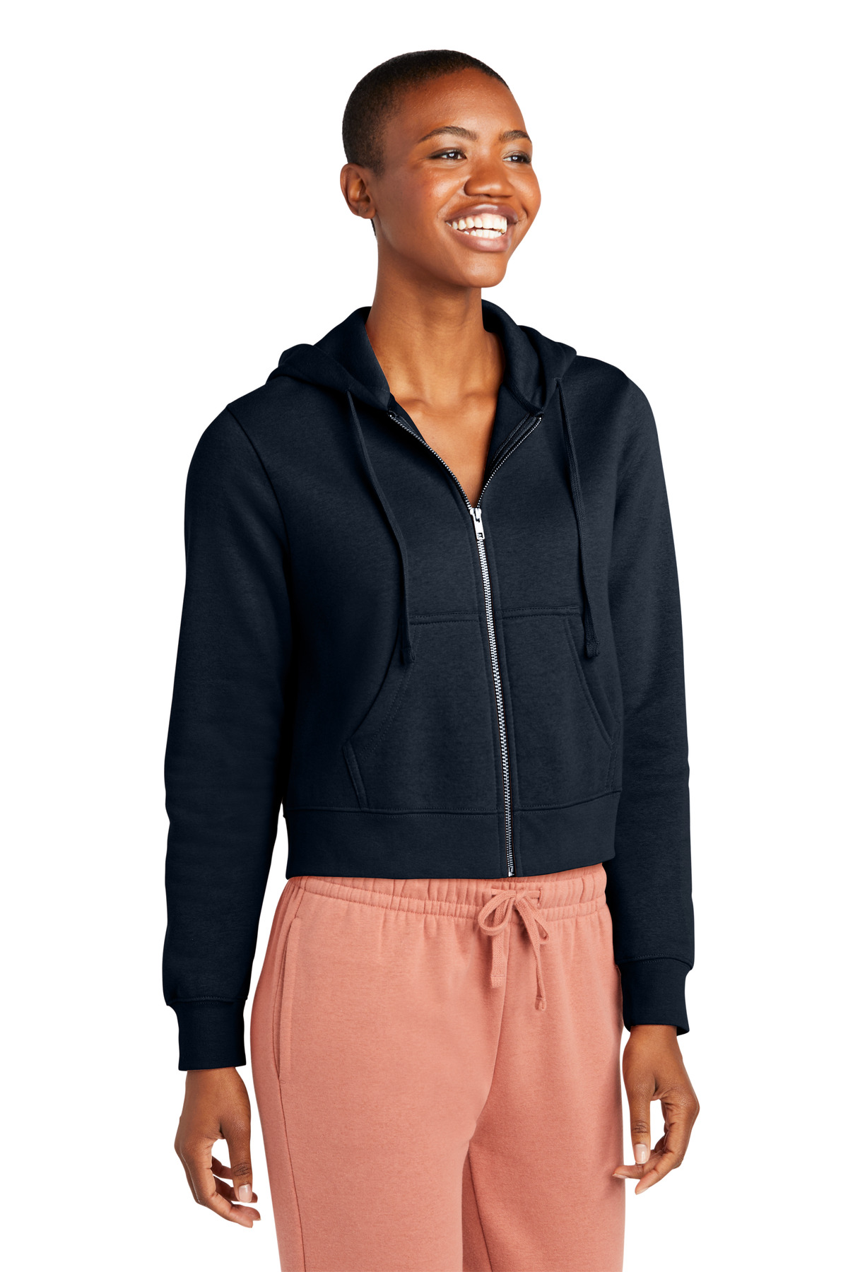 District Women's V.I.T. Fleece Full-Zip Hoodie DT6103
