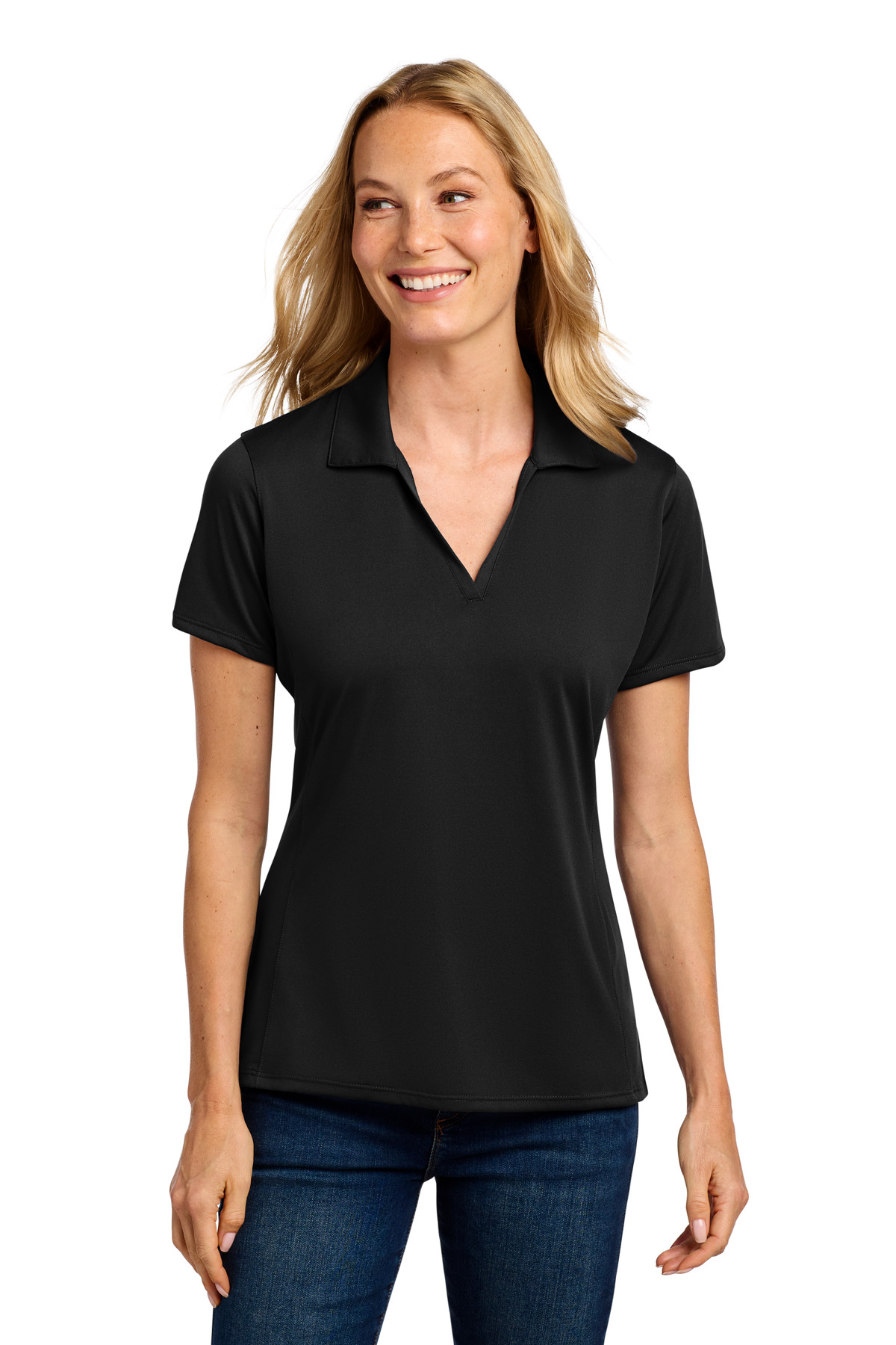 Port Authority ® Women's Performance Staff Polo LK398 - Image 2