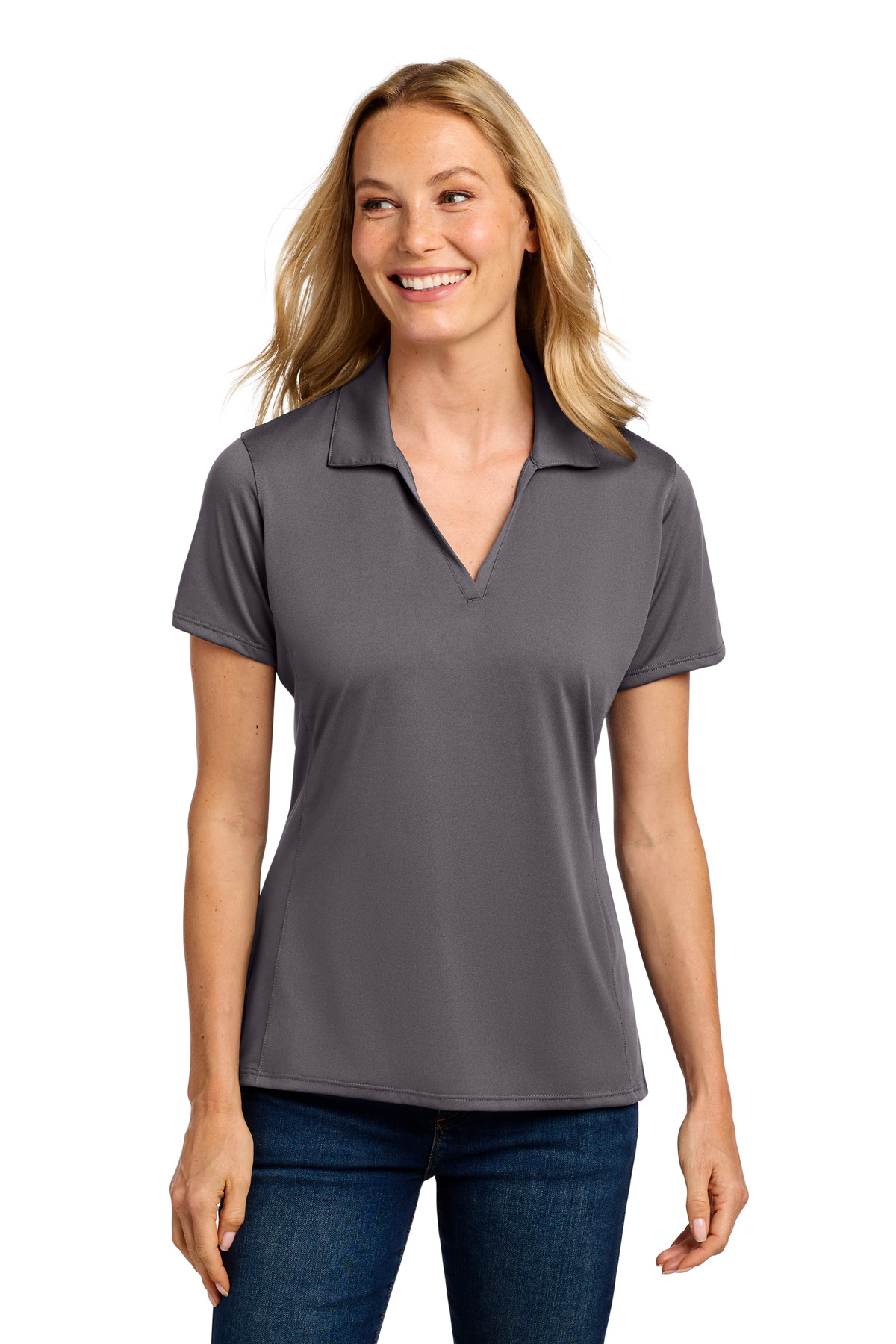 Port Authority ® Women's Performance Staff Polo LK398 - Image 5