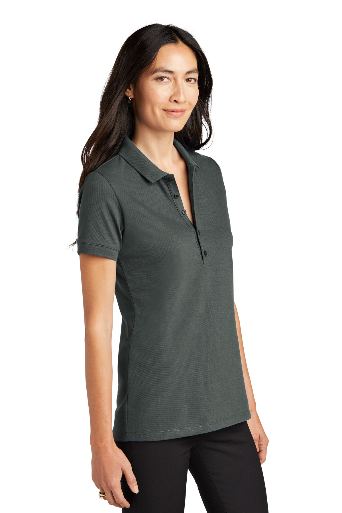 Mercer+Mettle Women's Stretch Heavyweight Pique Polo MM1001