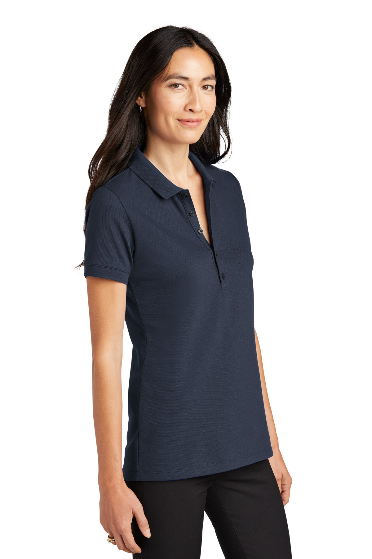 Mercer+Mettle Women's Stretch Heavyweight Pique Polo MM1001