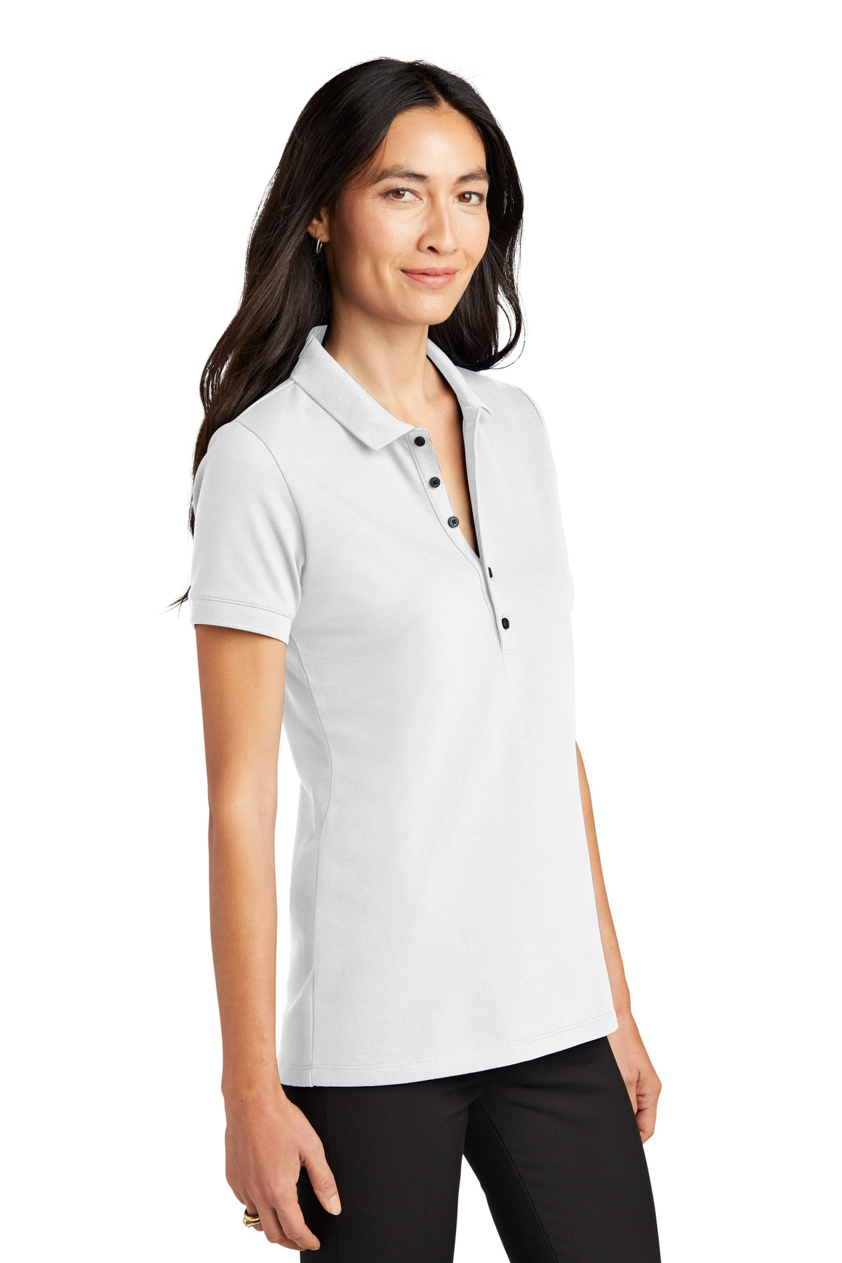 Mercer+Mettle Women's Stretch Heavyweight Pique Polo MM1001