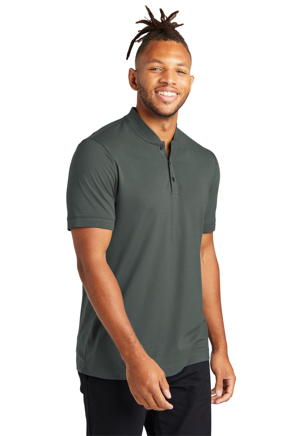MERCER+METTLE Stretch Pique Henley MM1008