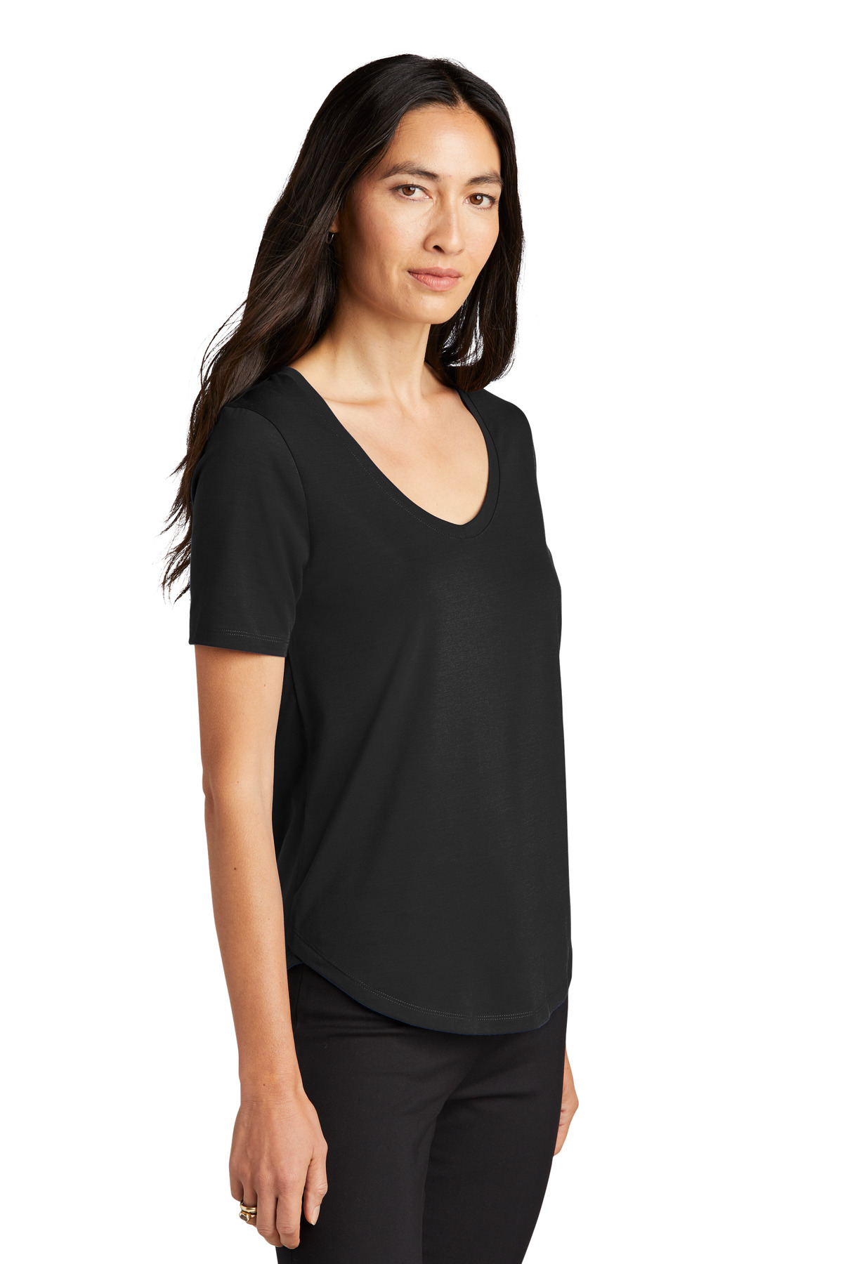 Mercer+Mettle Women's Stretch Jersey Relaxed Scoop MM1017