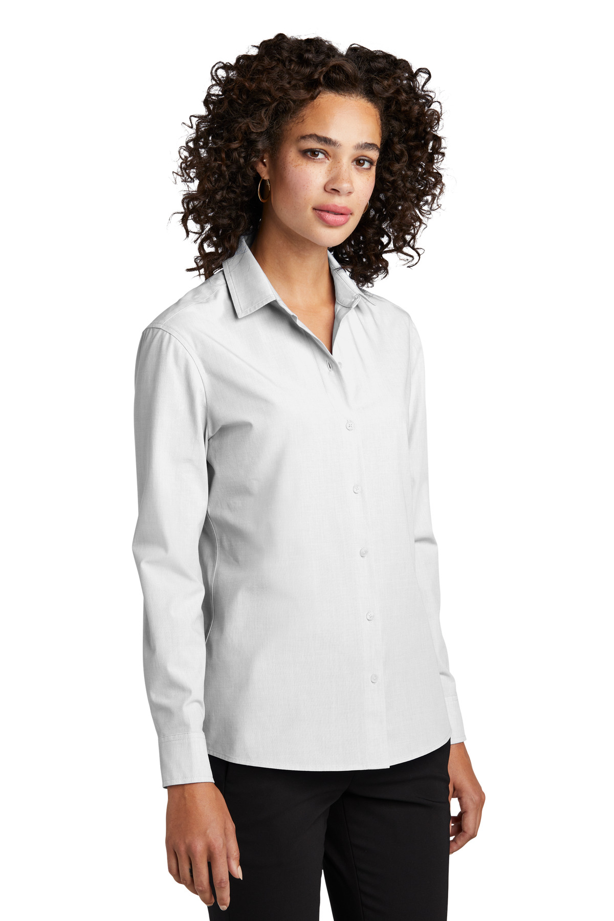 Mercer+Mettle Women's Long Sleeve Stretch Woven Shirt MM2001