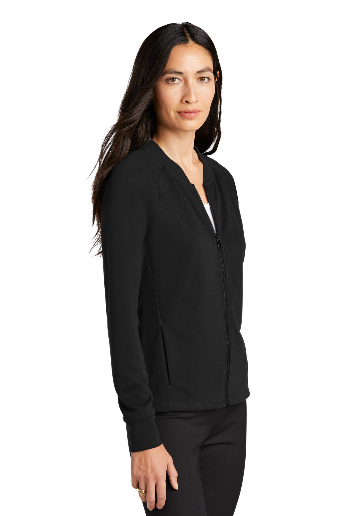 Mercer+Mettle Women's Double-Knit Bomber MM3001