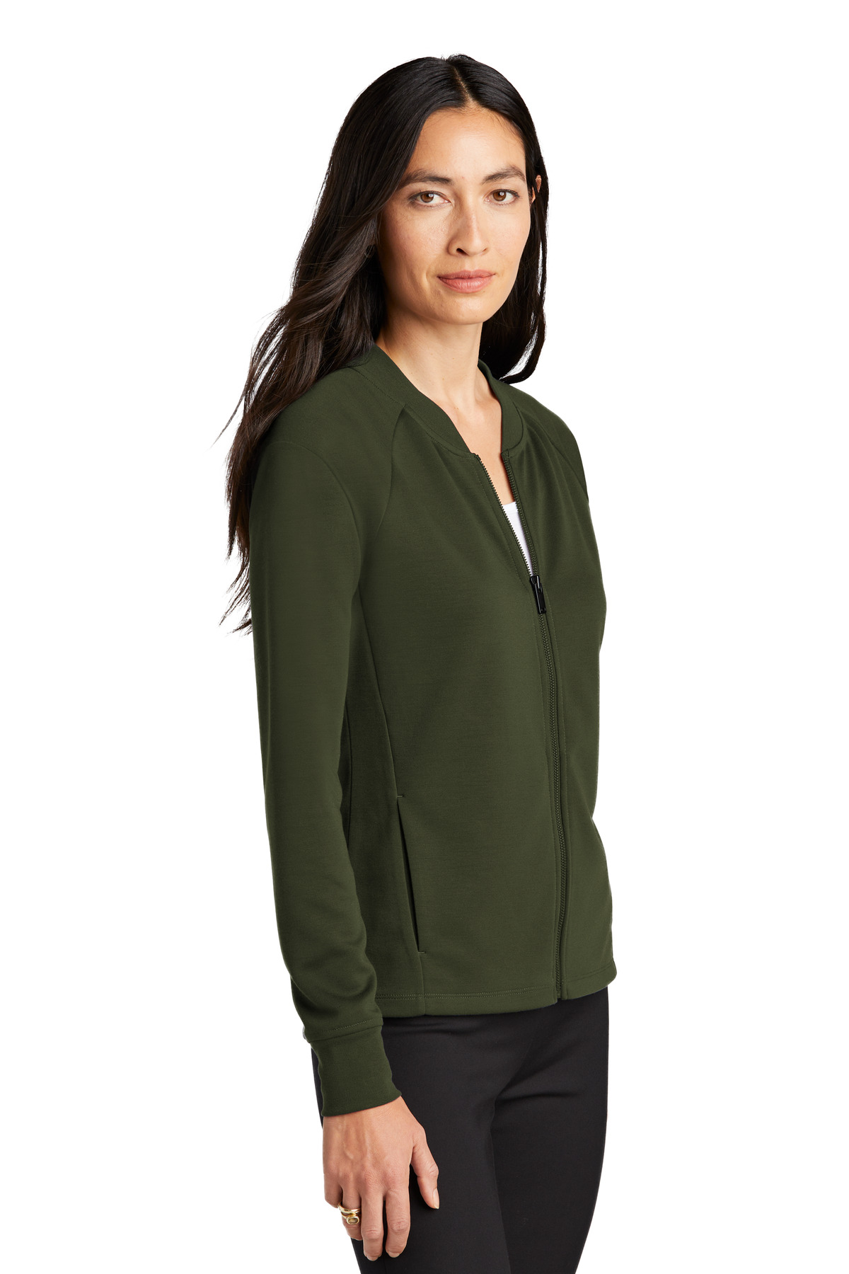 Mercer+Mettle Women's Double-Knit Bomber MM3001