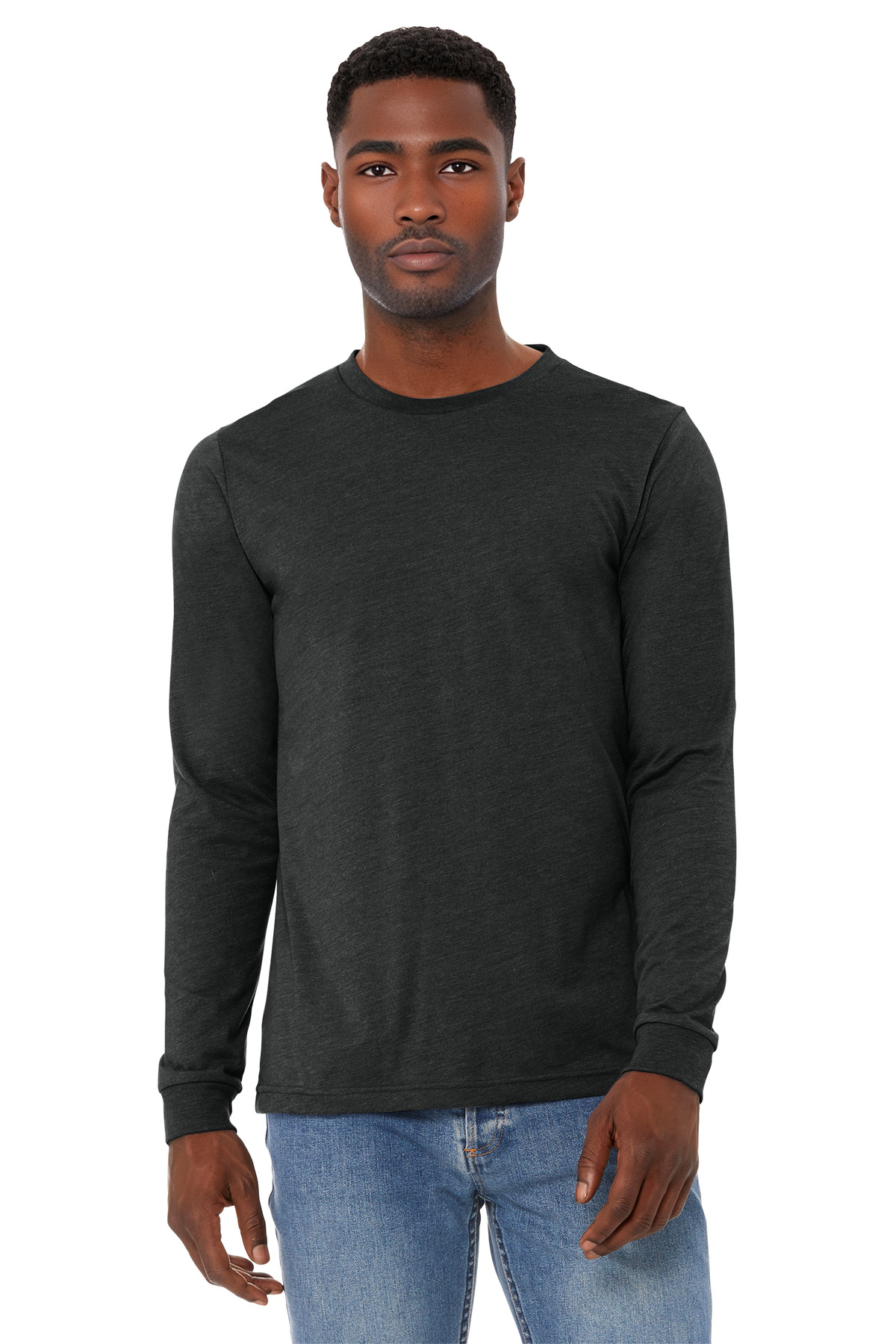 BELLA+CANVAS ® Unisex Heather CVC Long Sleeve Tee BC3501CVC - Image 5