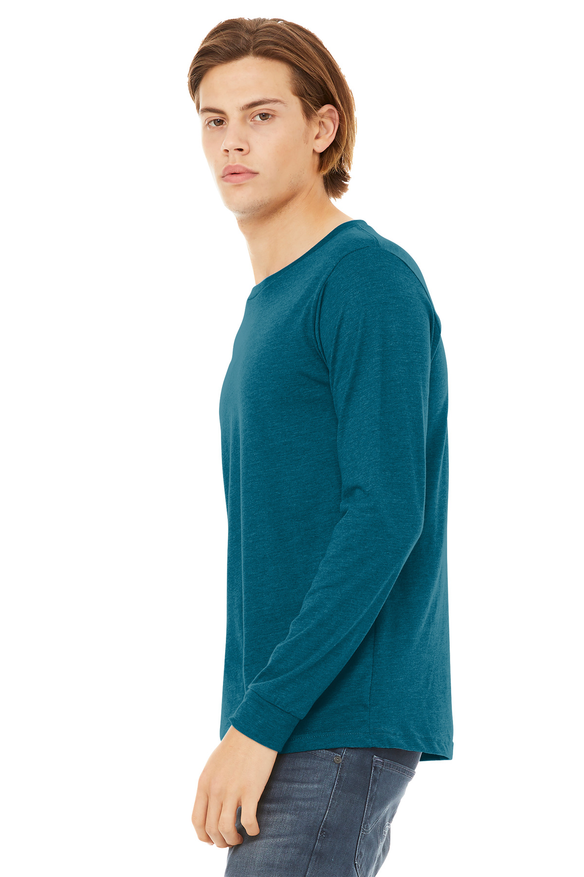 BELLA+CANVAS Unisex Heather CVC Long Sleeve Tee BC3501CVC