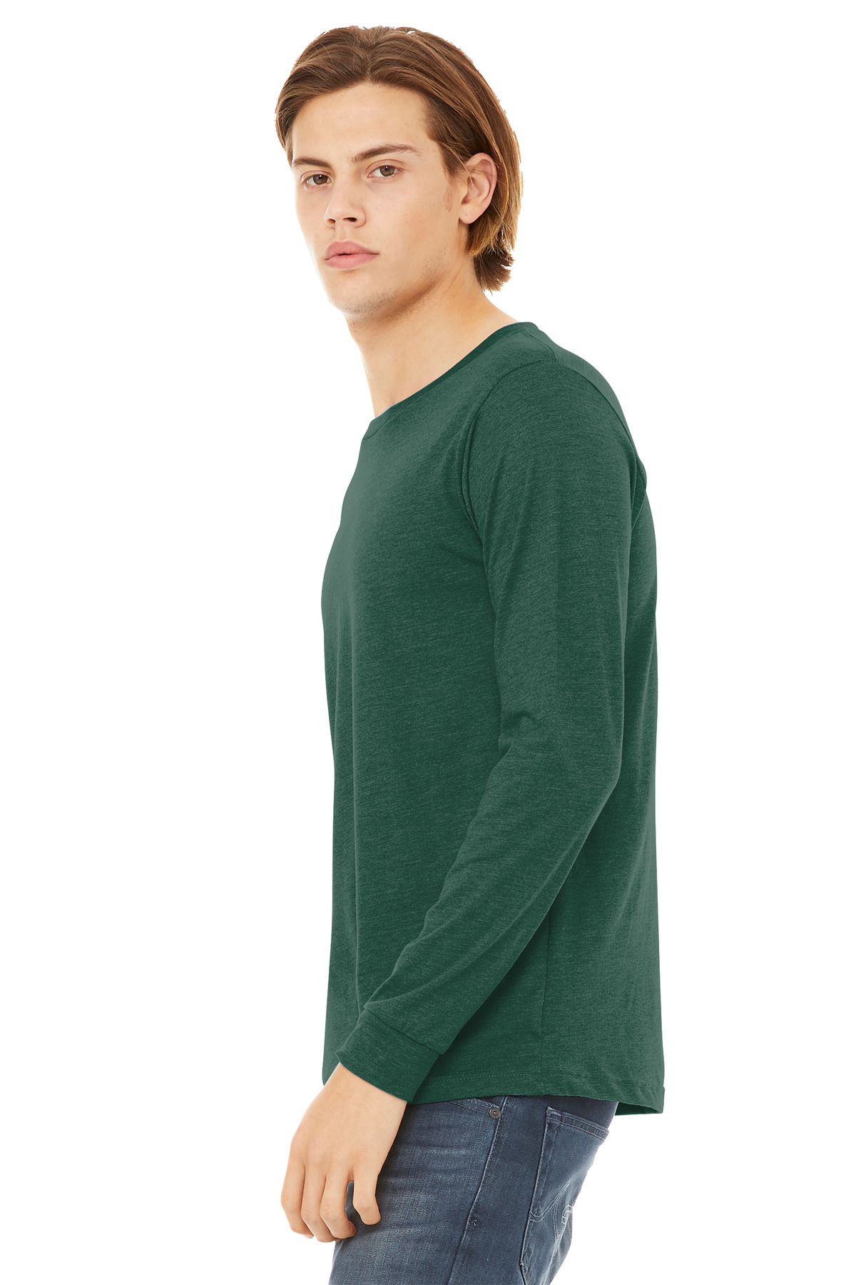 BELLA+CANVAS Unisex Heather CVC Long Sleeve Tee BC3501CVC