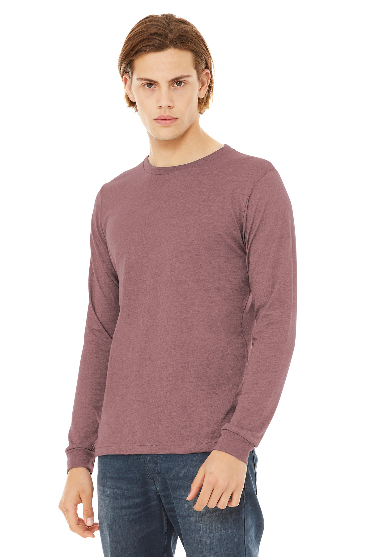 BELLA+CANVAS Unisex Heather CVC Long Sleeve Tee BC3501CVC