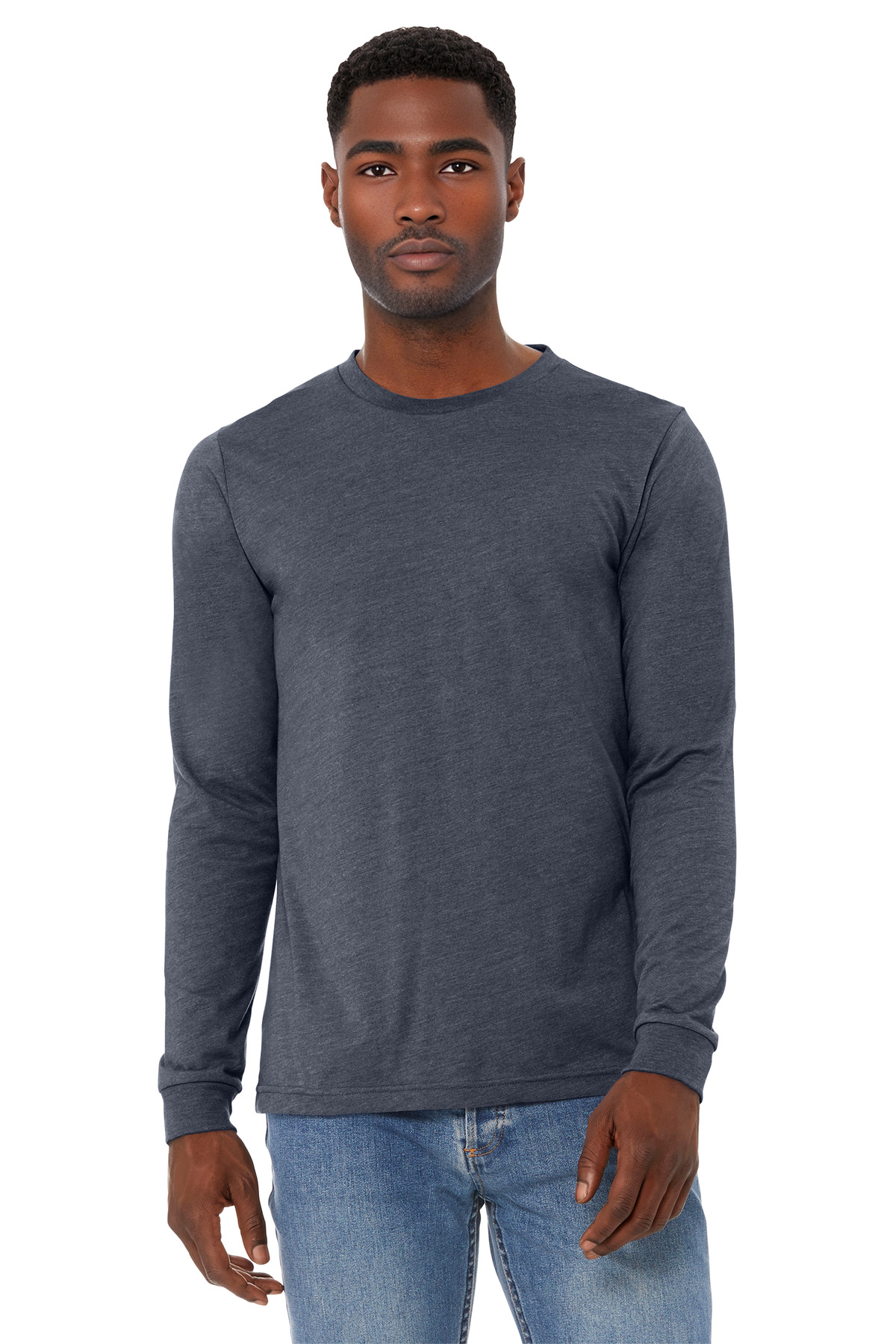 BELLA+CANVAS ® Unisex Heather CVC Long Sleeve Tee BC3501CVC - Image 4