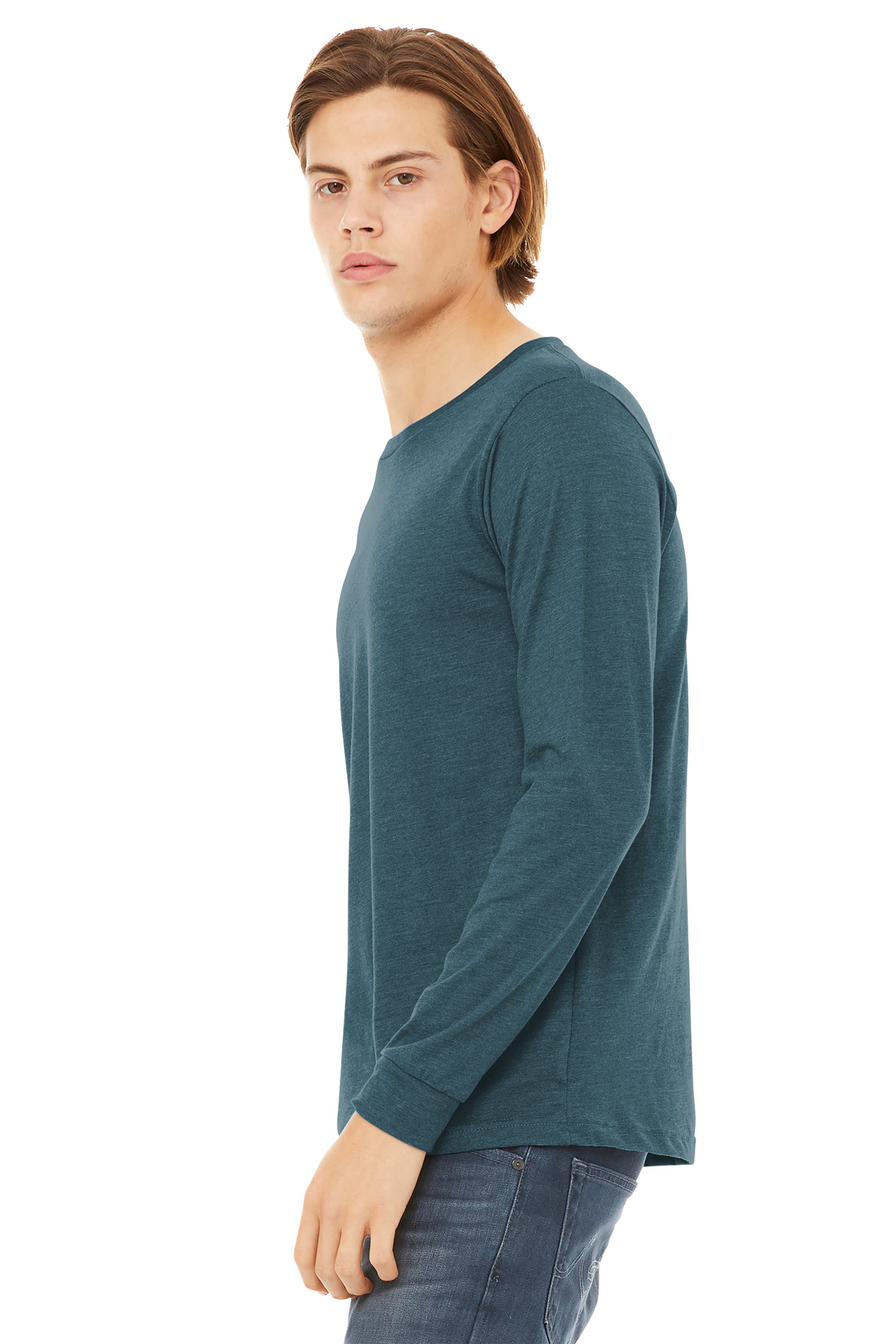 BELLA+CANVAS Unisex Heather CVC Long Sleeve Tee BC3501CVC