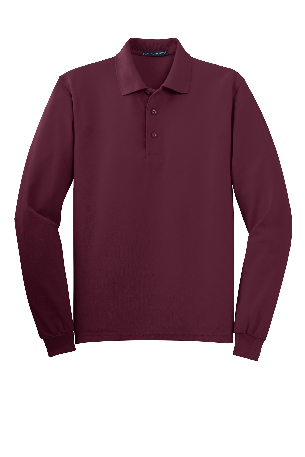 Port Authority Silk Touch Long Sleeve Polo. K500LS